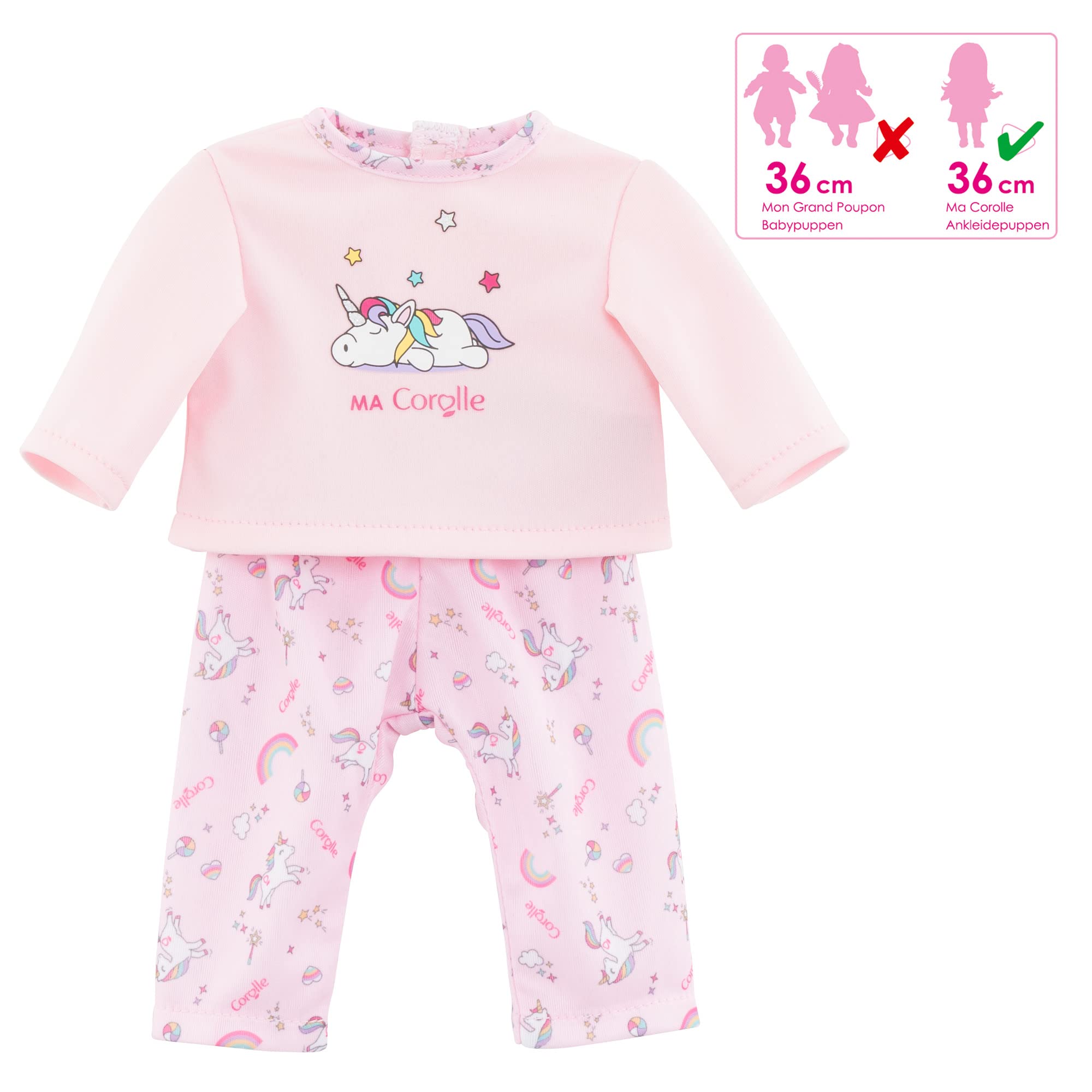corolle-ma-corolle-pyjama-licorne-v-tement-poup-e-36cm image 4