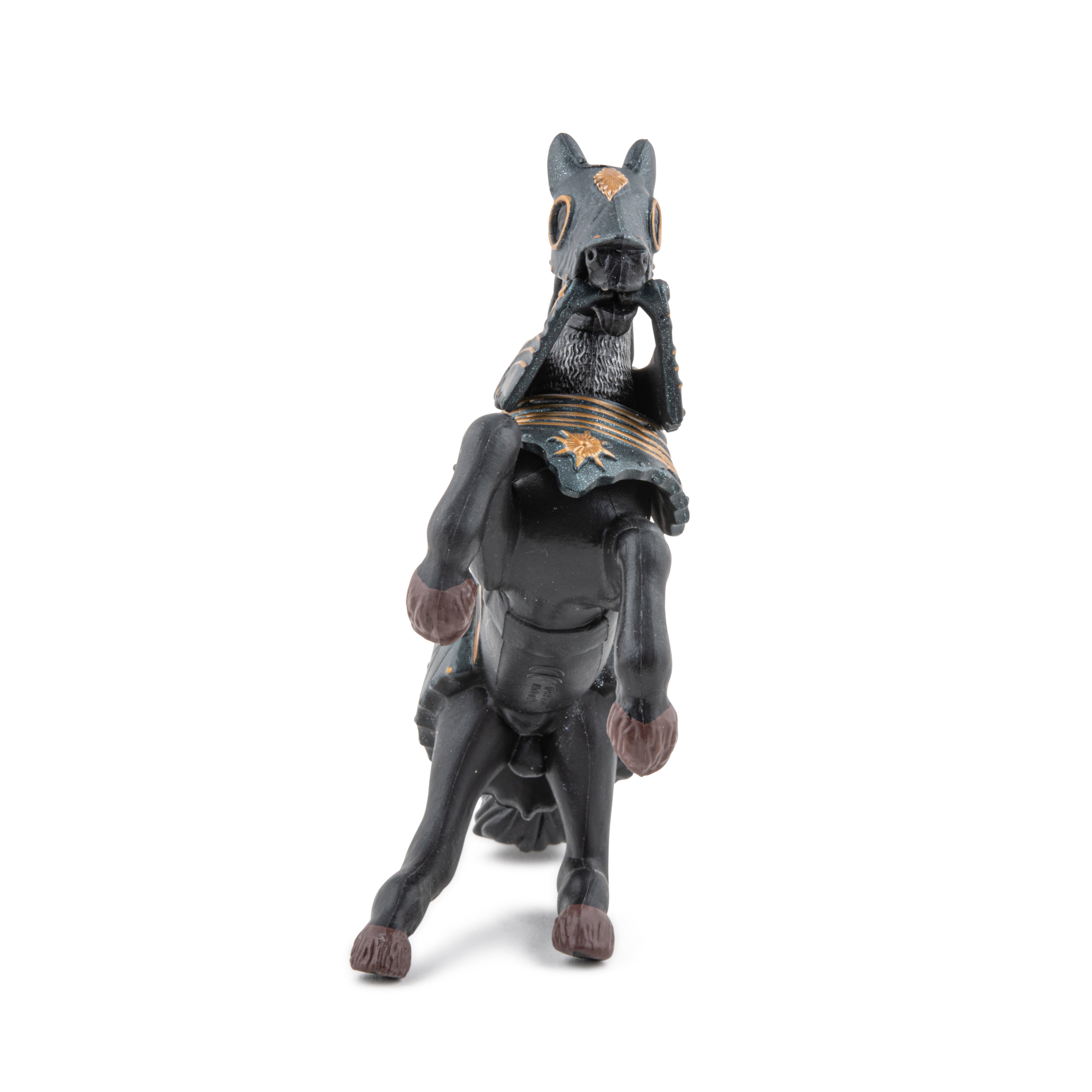 papo-medieval-cheval-en-armure-noire-figurine-destrier image 3