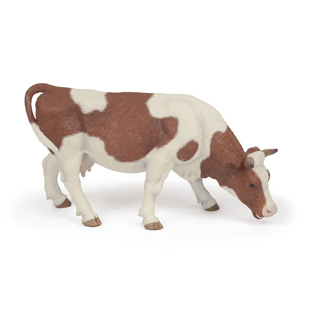 papo-farmyard-friends-vache-figurine-simmental-broutant image 1
