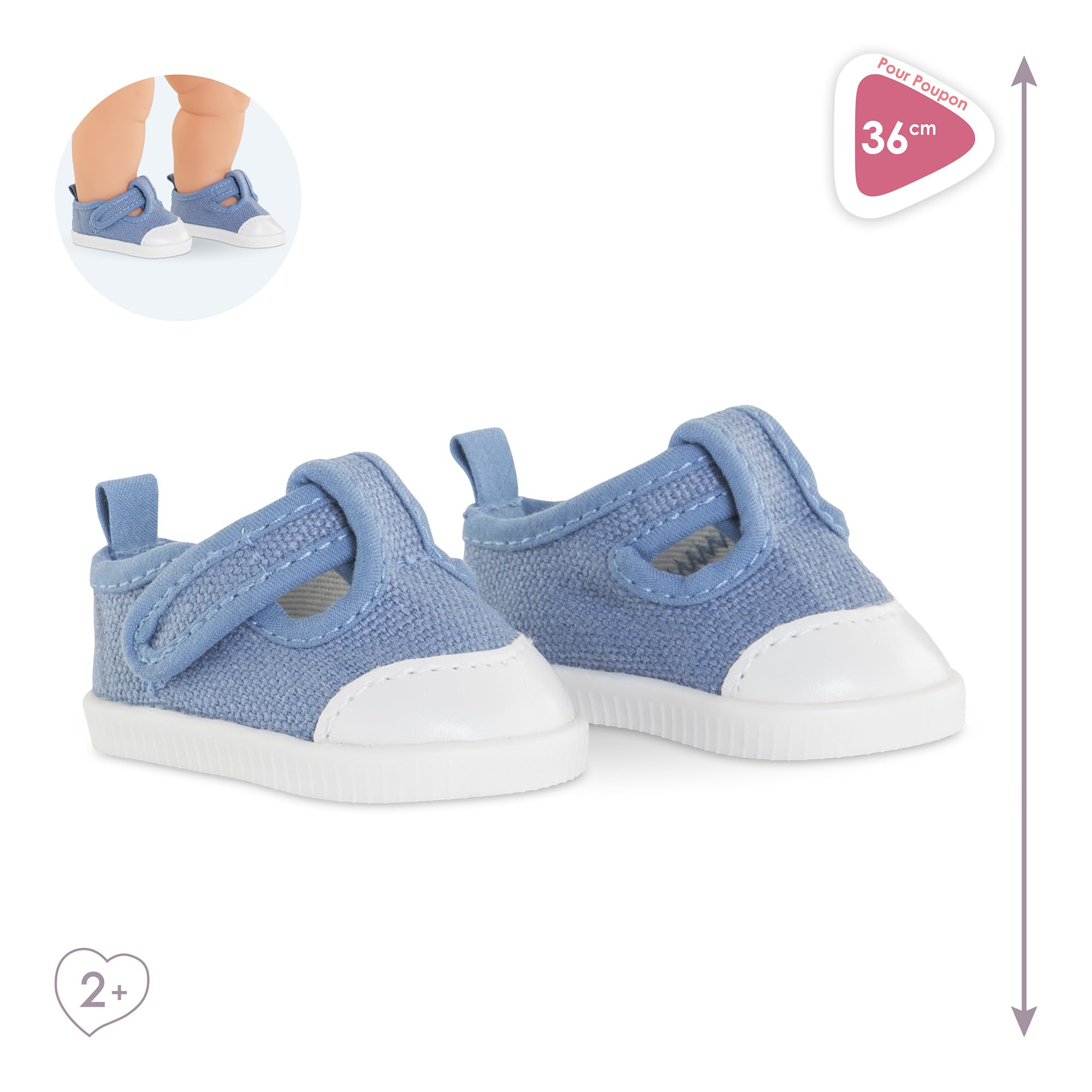 corolle-mon-grand-poupon-baskets-bleues-chaussures-36cm image 4