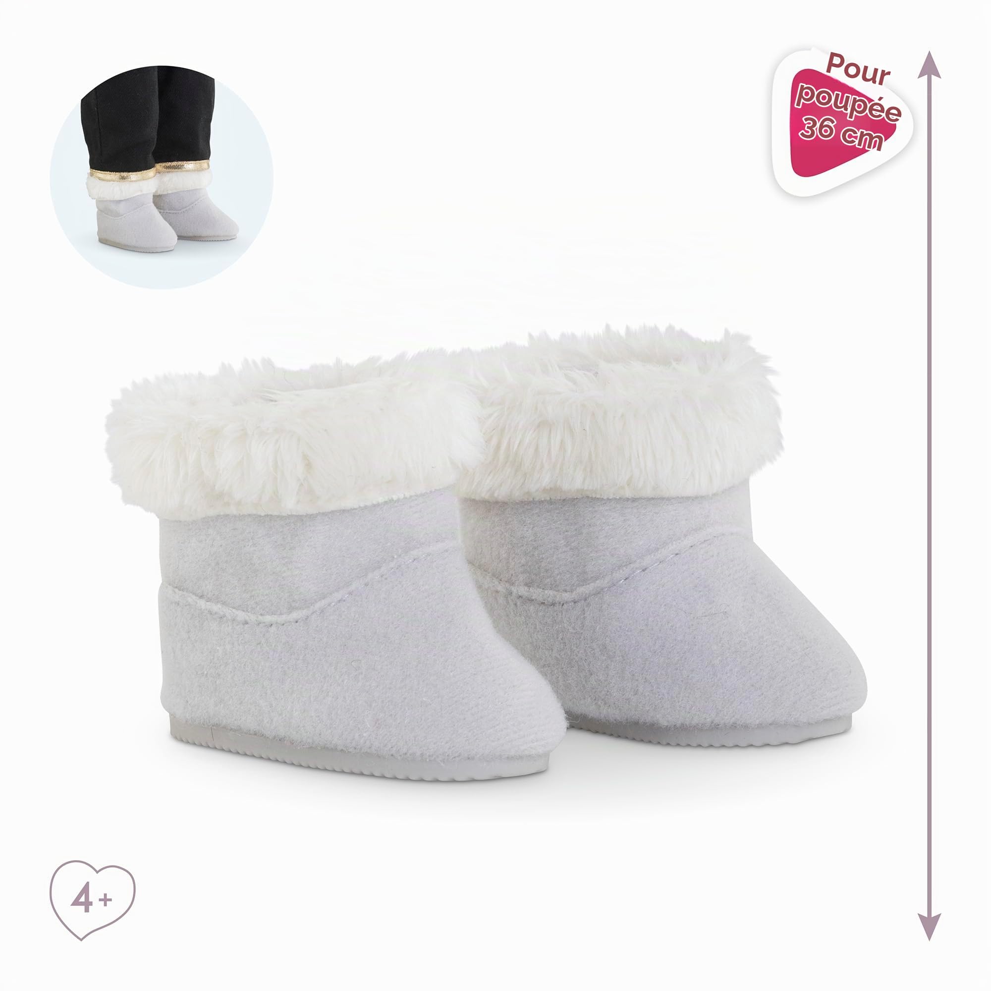 ma-corolle-bottes-fourr-es-grises-chaussures-poup-e-36cm image 2