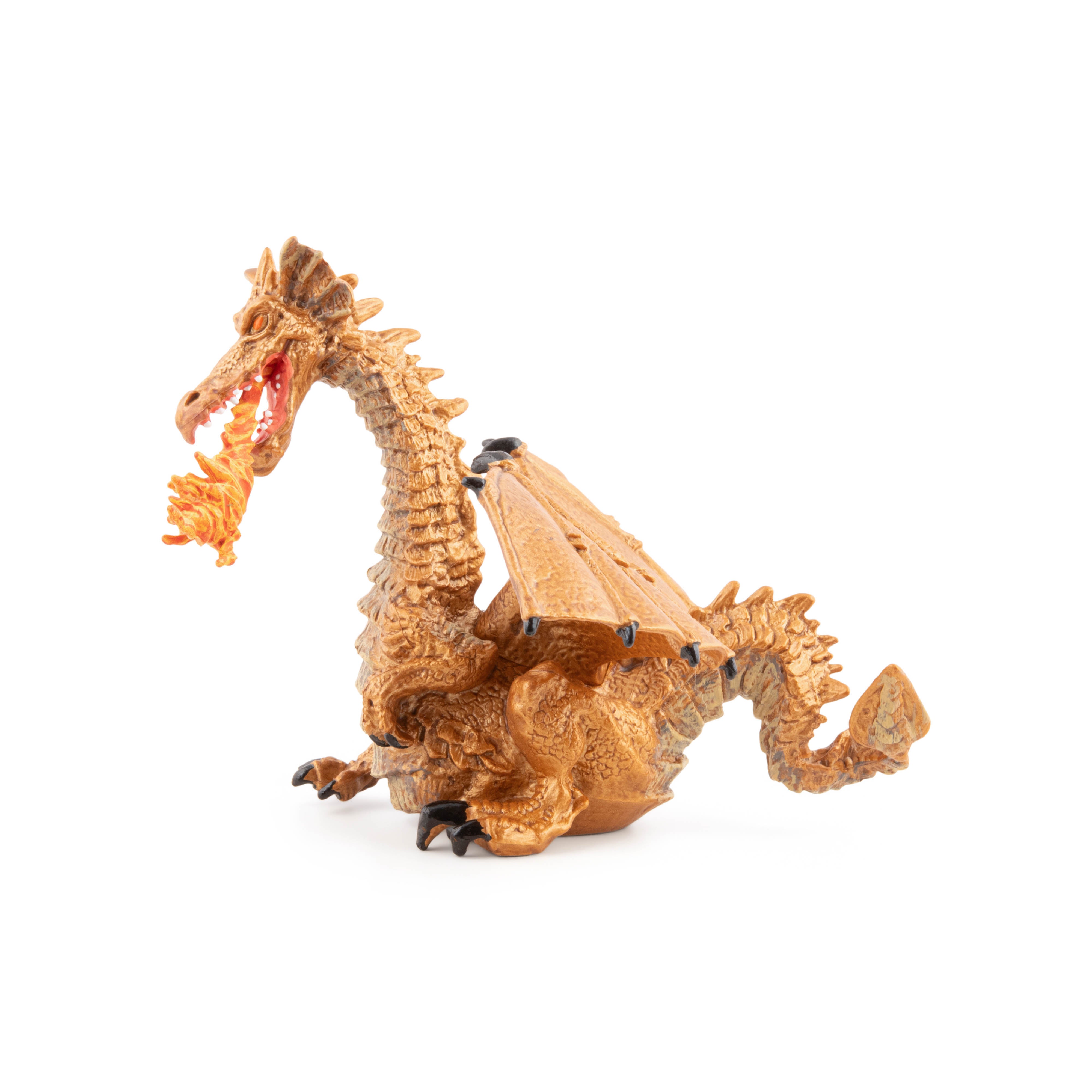 papo-monde-enchant-dragon-or-avec-flamme-figurine-dragon image 5