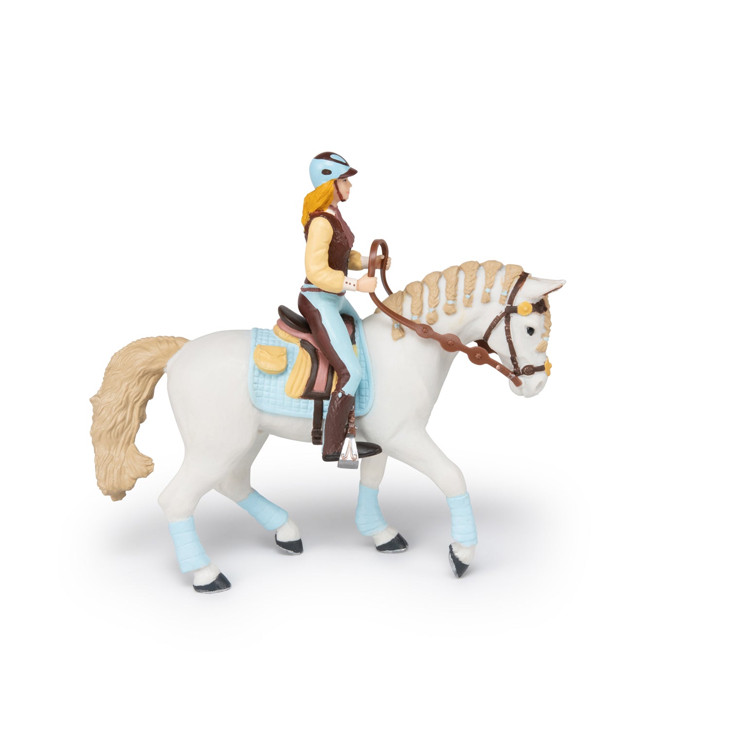 papo-horses-figurine-cheval-cavali-re-fashion-bleue image 7