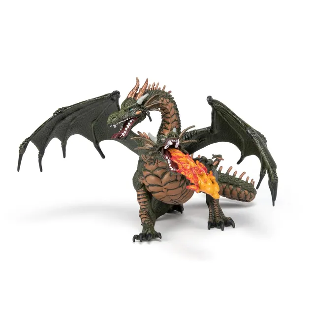 papo-fantasy-figurine-dragon-deux-t-tes-gardien image 1
