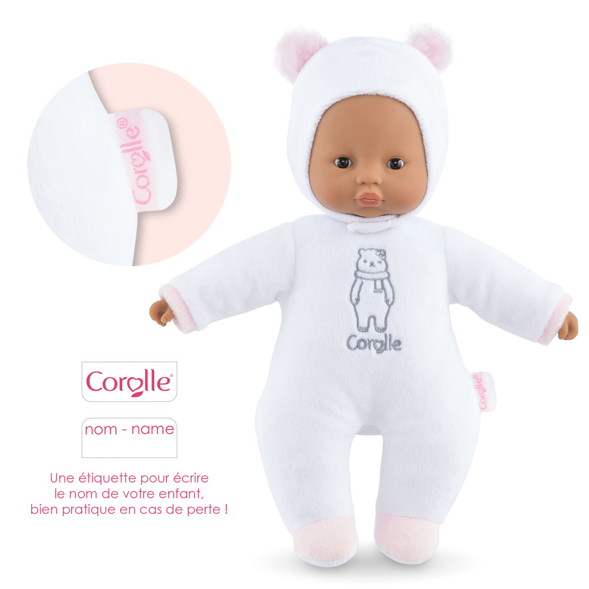 corolle-mon-doudou-pti-c-ur-ours-blanc-poupon-30-cm image 2
