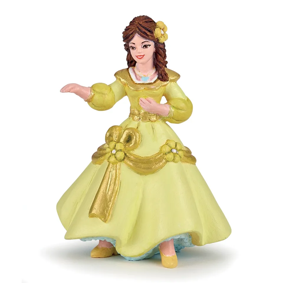 papo-the-enchanted-world-bella-figurine-robe-dor-e image 1