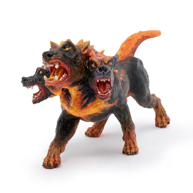 papo-fantasy-cerb-re-de-feu-figurine-monstre-3-t-tes image 1