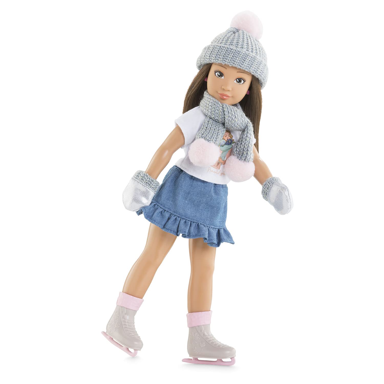 corolle-girls-ensemble-hiver-6-accessoires-poup-e-mannequin-gris-rose image 4