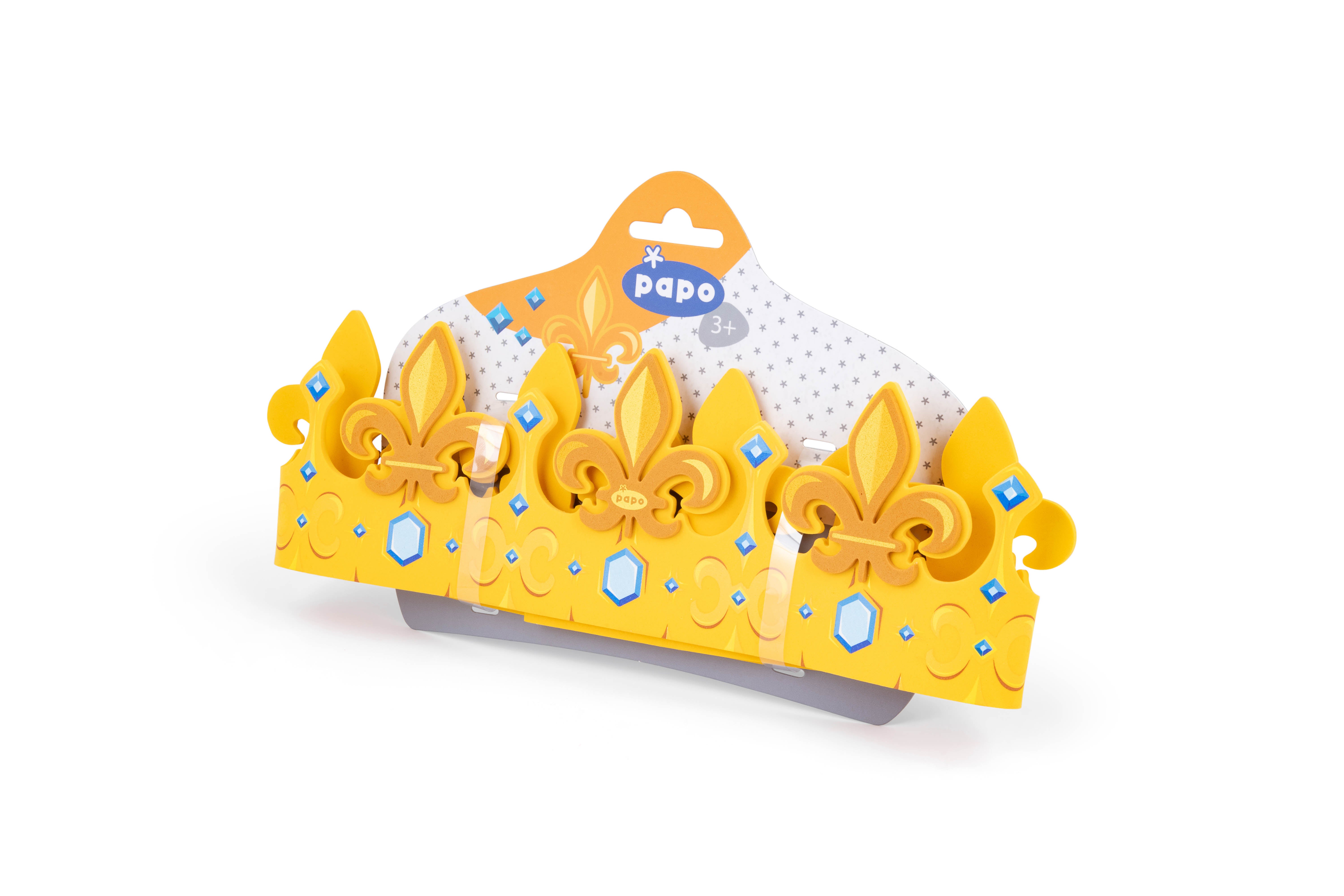 papo-panoplie-mousse-couronne-roi-d-guisement-3-8-ans image 2