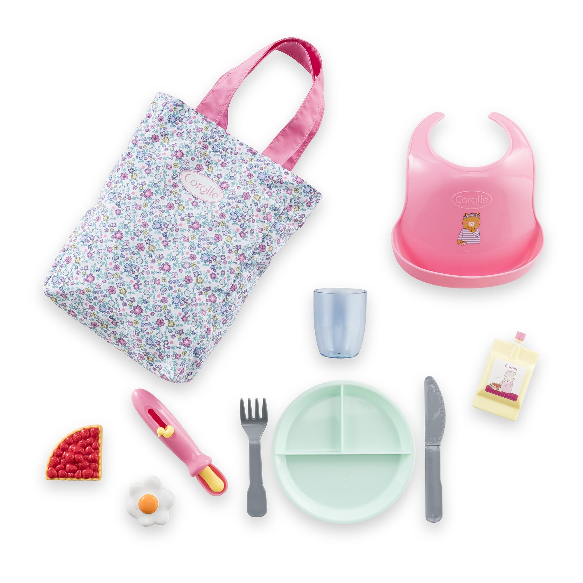 corolle-mon-grand-coffret-repas-floral-accessoire-36-42cm-10-pcs image 3