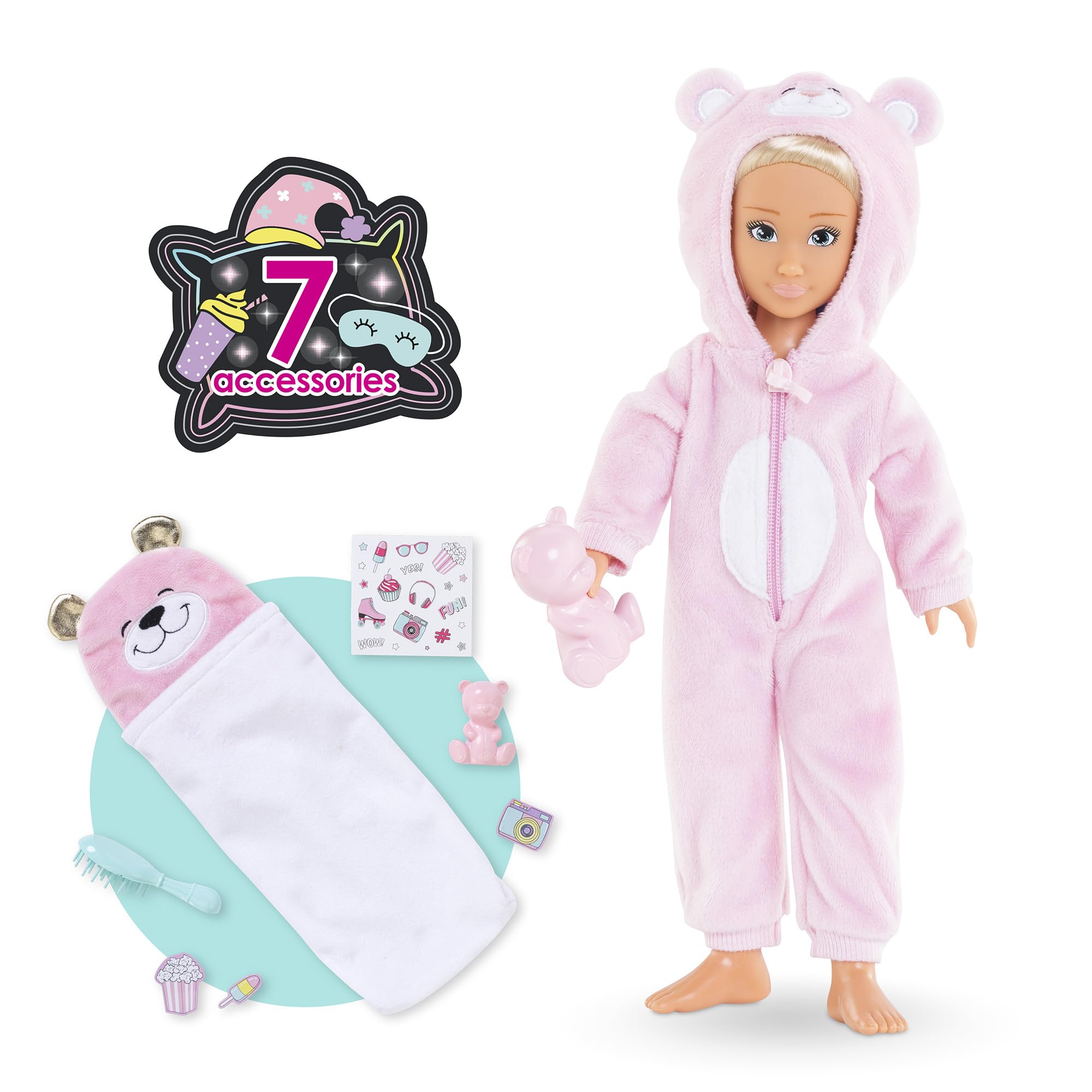 corolle-girls-valentine-pyjama-party-poup-e-mannequin-28-cm-pyjama image 3