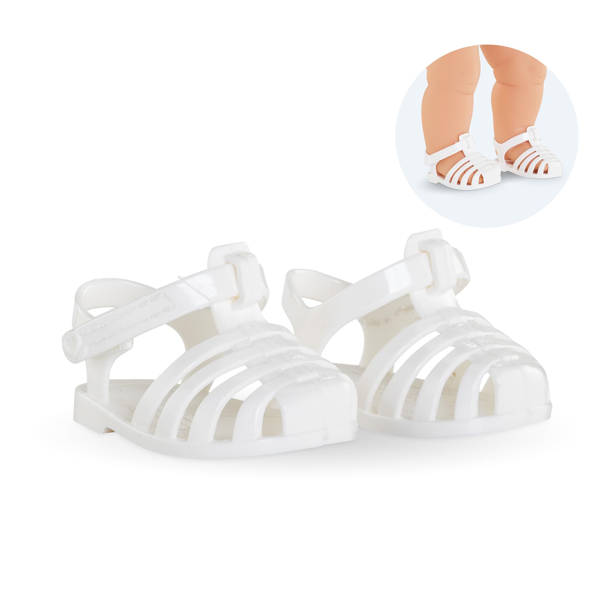 mon-grand-poupon-sandales-blanches-chaussures-poupon-36-cm image 7