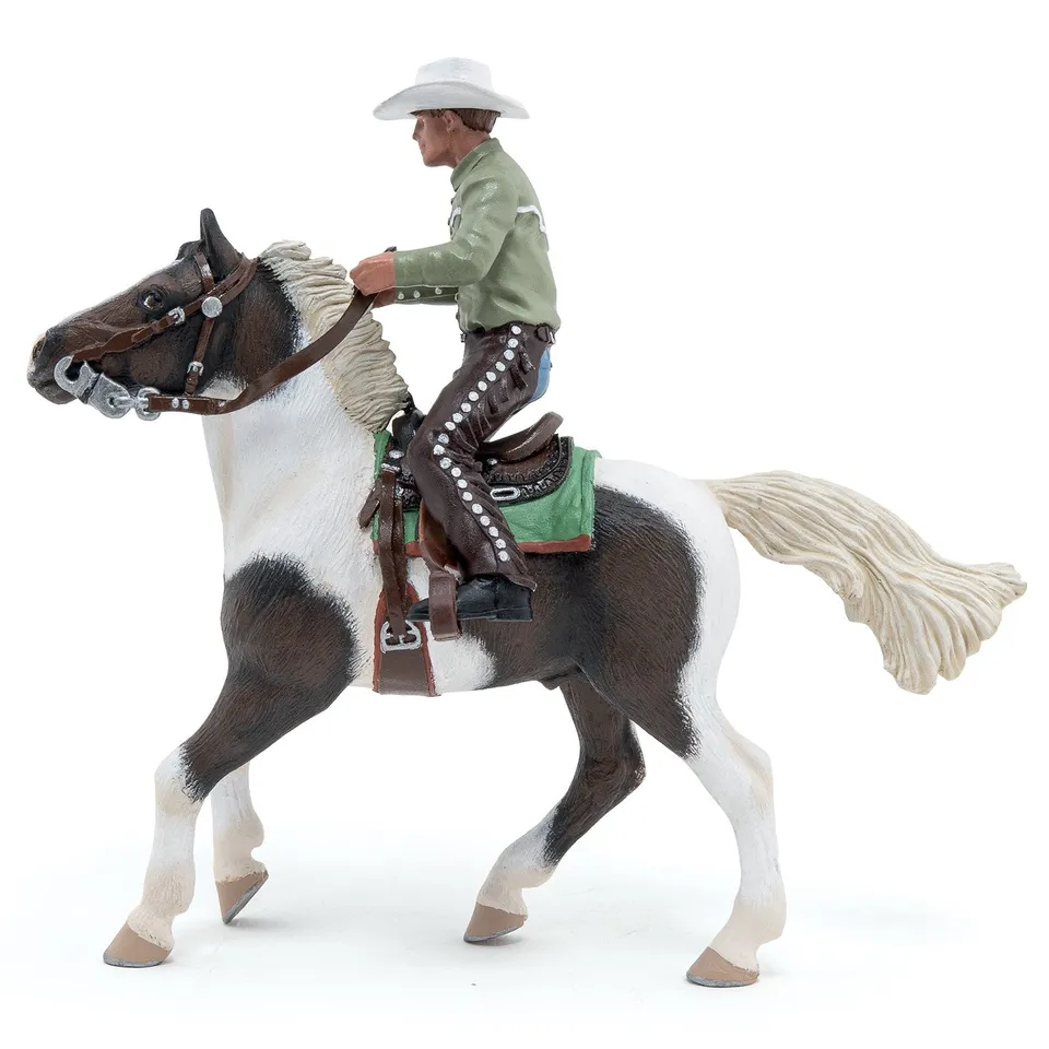 papo-horses-cheval-western-et-son-cavalier-figurine-coffret-pie image 1