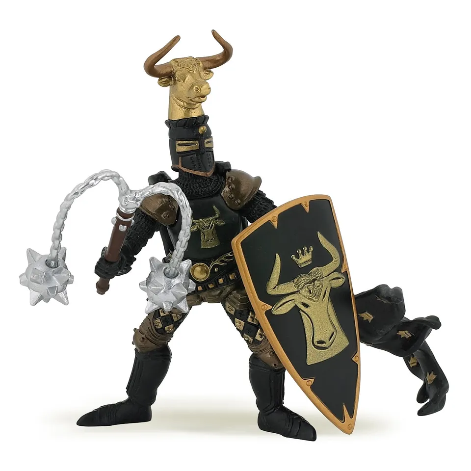 papo-medieval-ma-tre-des-armes-cimier-taureau-chevalier image 1