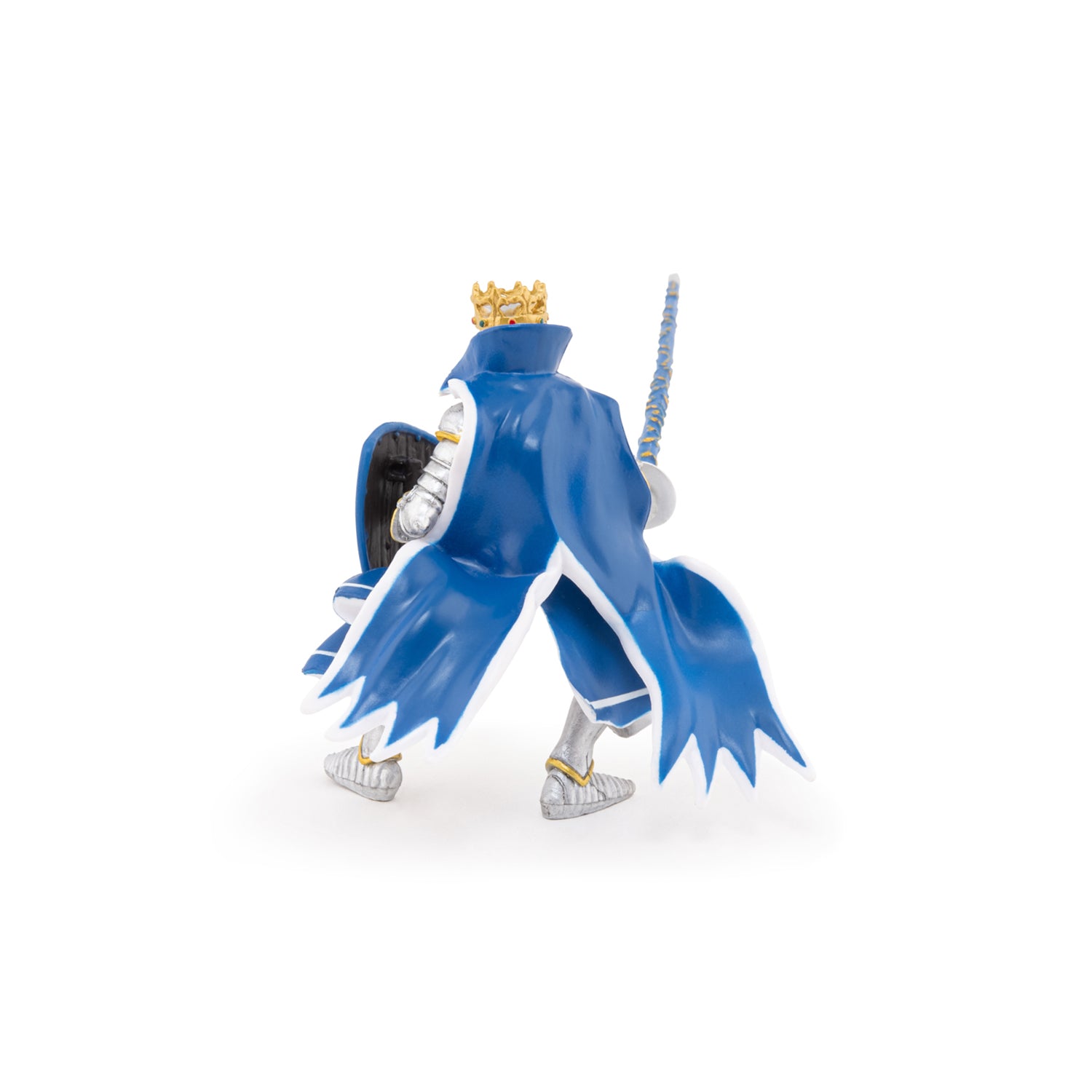 papo-medieval-roi-au-dragon-bleu-figurine-chevalier-armure-or image 4