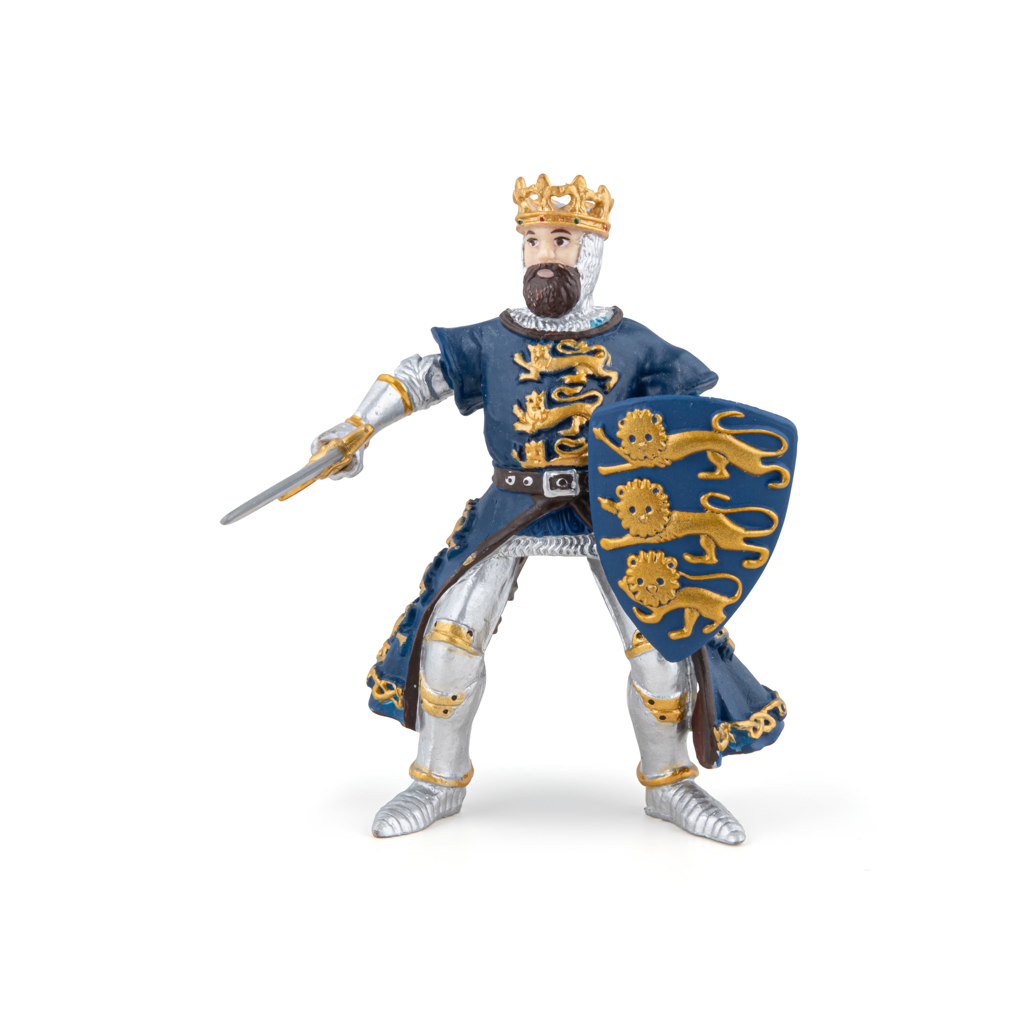 papo-medieval-roi-richard-bleu-figurine-couronne-p-e image 1