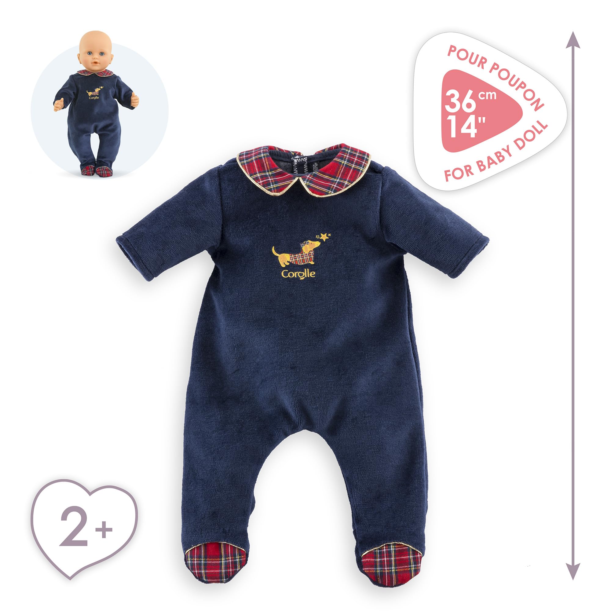 corolle-mon-grand-poupon-pyjama-en-f-tes-36cm-d-s-2-ans image 2