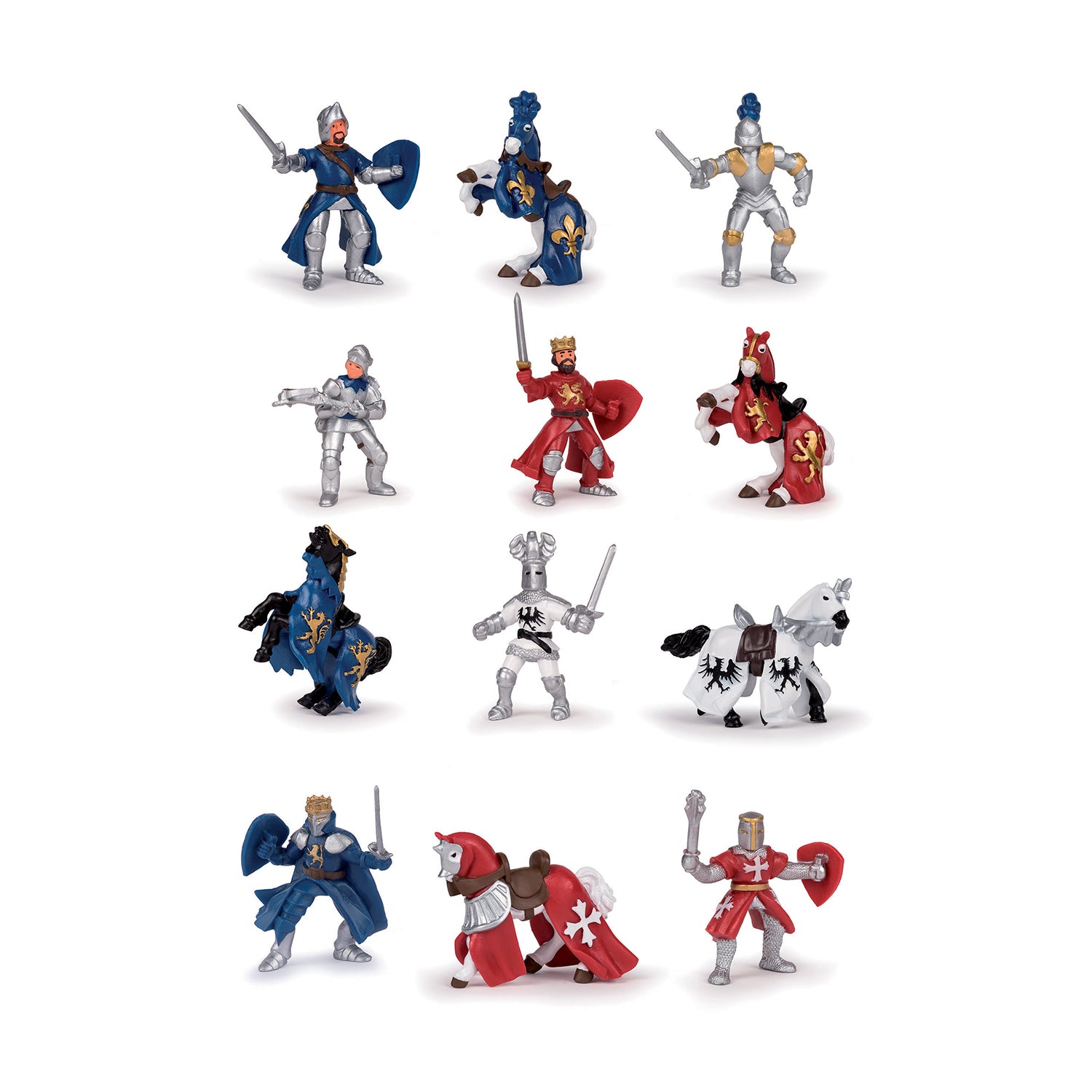 papo-mini-papo-figurine-chevaliers-12-pi-ces-jouet image 2