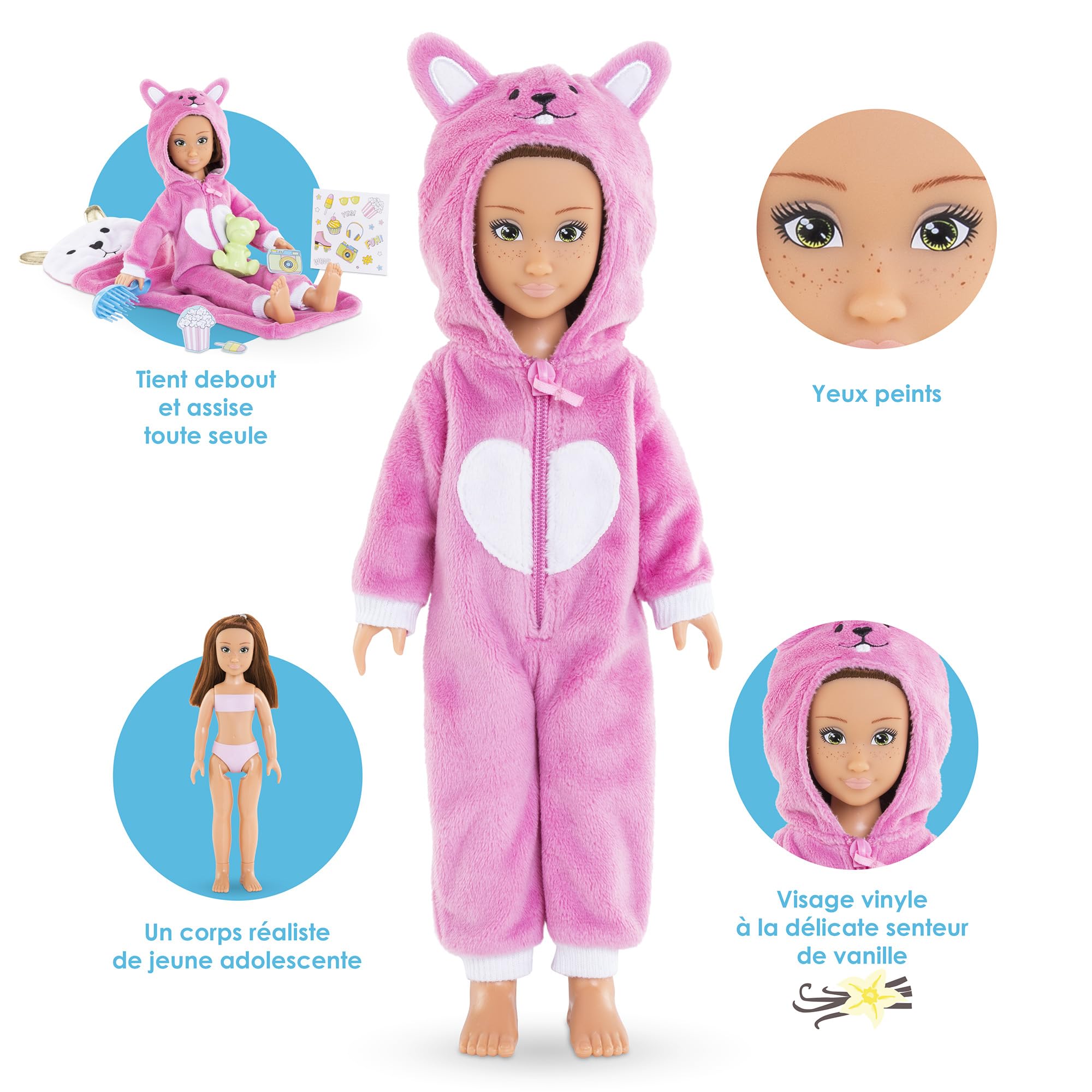 corolle-girls-zo-pyjama-party-poup-e-28-cm-9-accessoires image 2