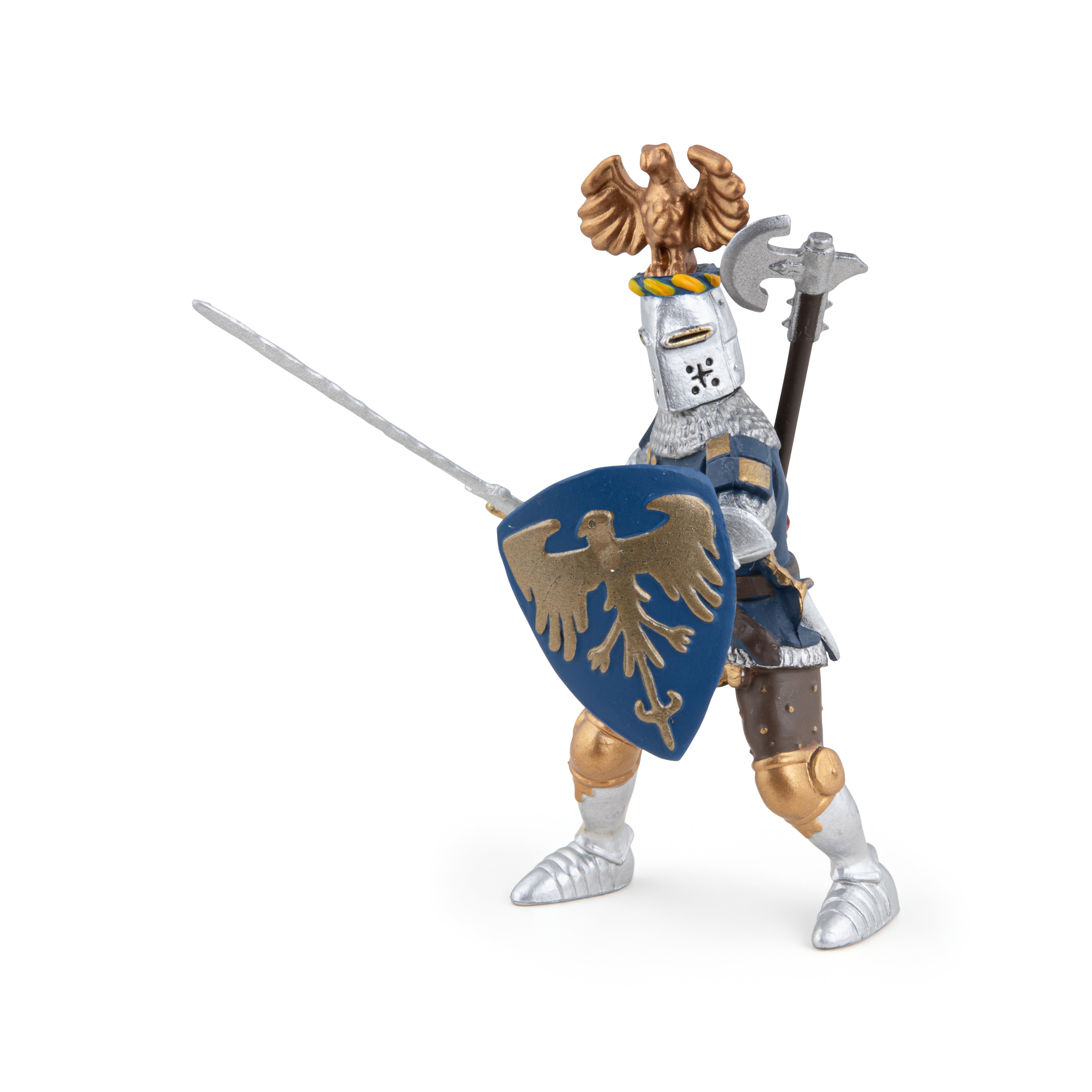 papo-medieval-chevalier-bleu-au-cimier-figurine-ch-teau image 5