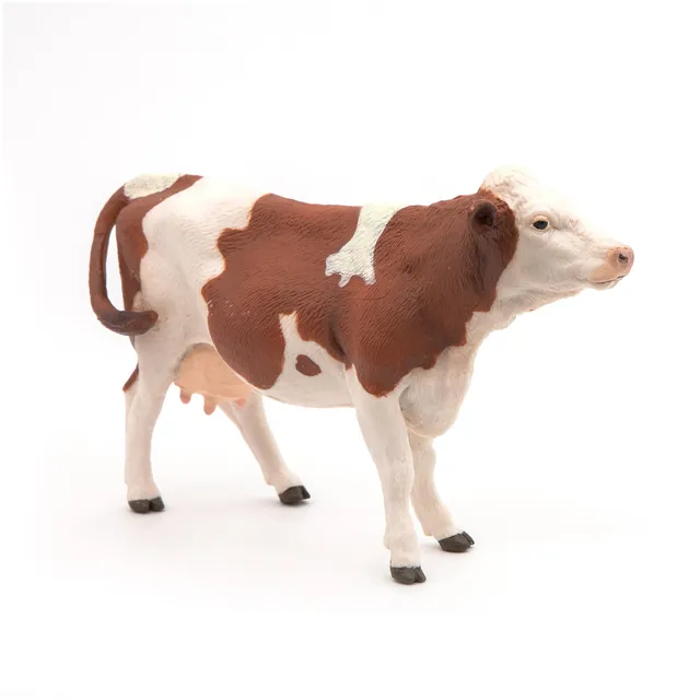 papo-farmyard-friends-vache-montb-liarde-figurine-tachet-e image 1