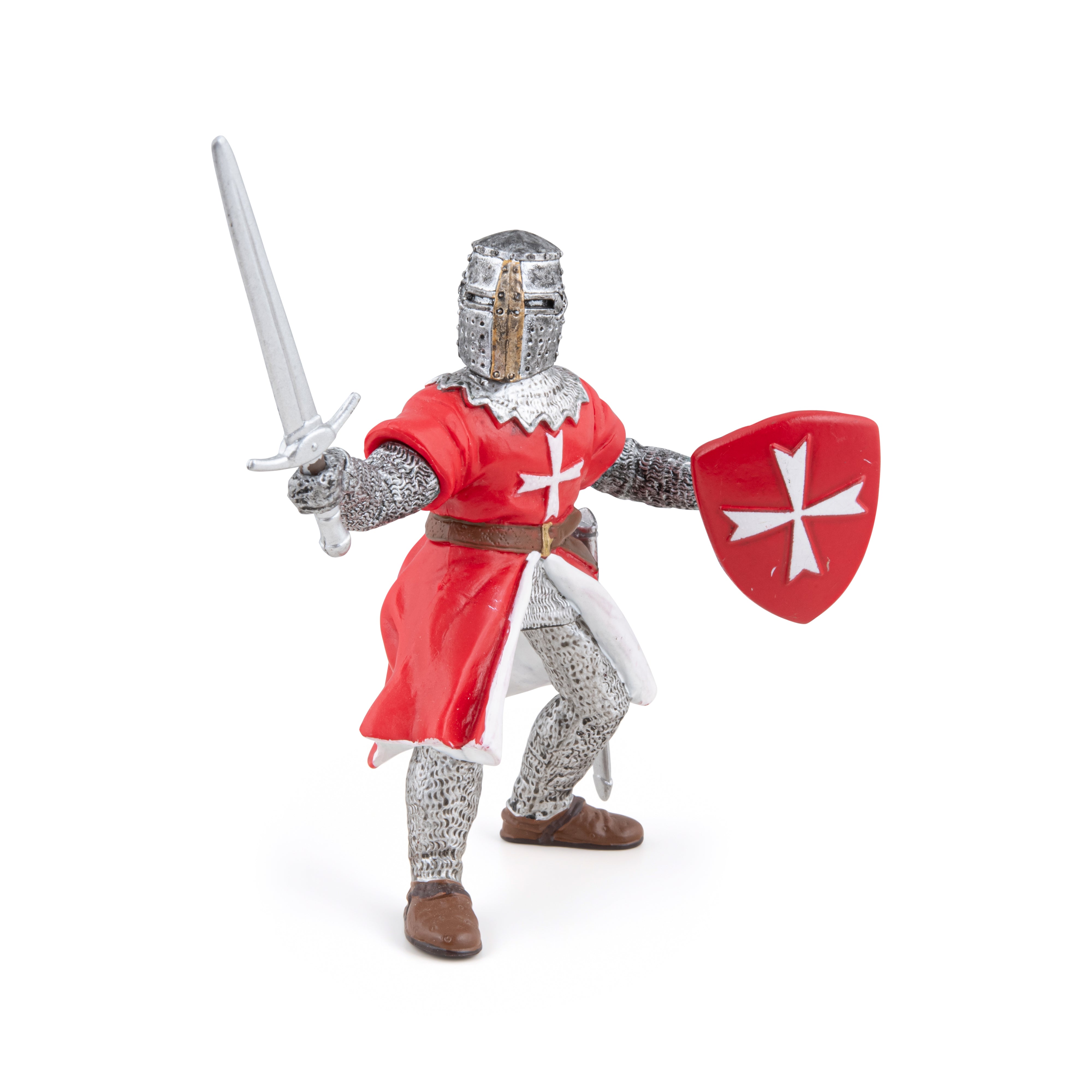 papo-medieval-chevalier-de-malte-figurine-crois-cape-noire image 4