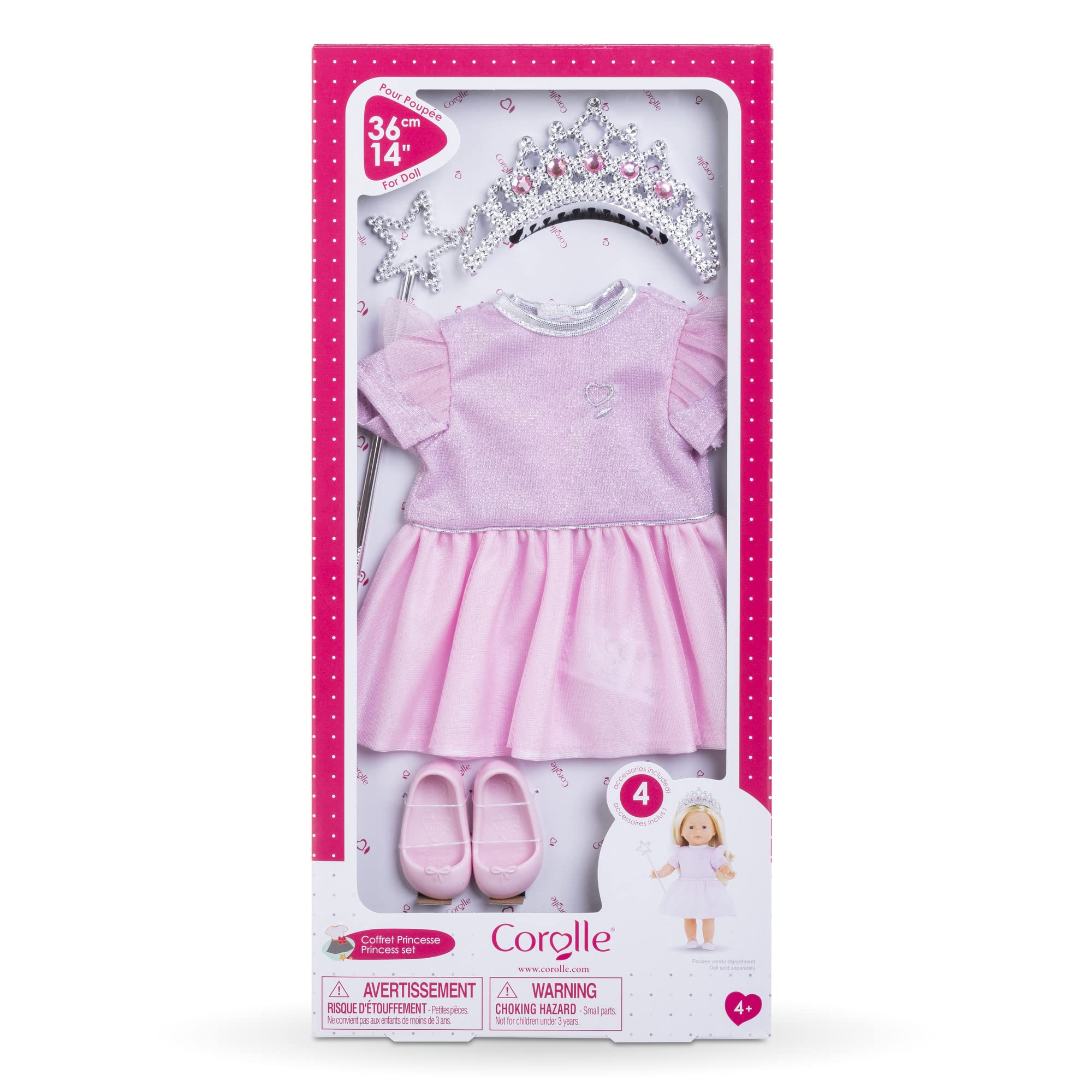 corolle-ma-corolle-coffret-princesse-v-tement-poup-e-36-cm-4-pi-ces image 4