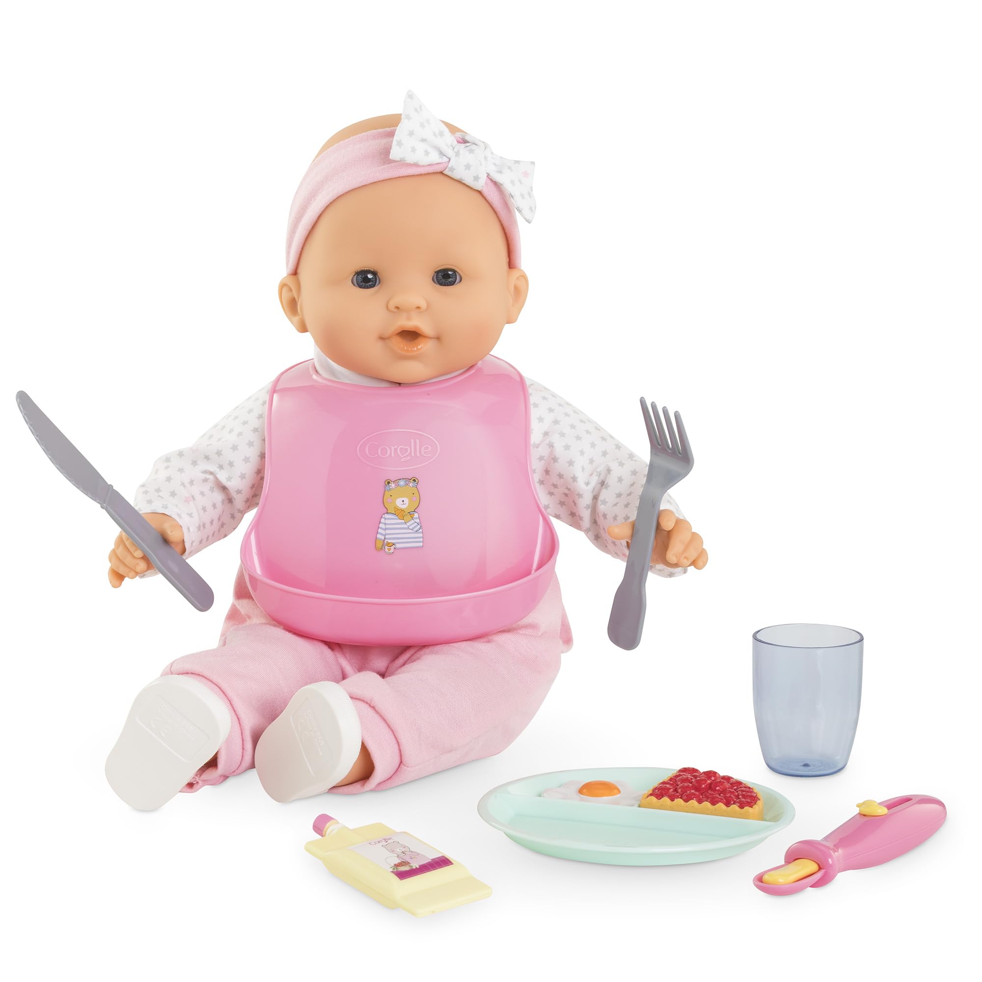corolle-mon-grand-coffret-repas-floral-accessoire-36-42cm-10-pcs image 2