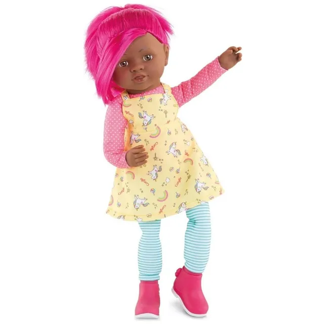 corolle-rainbow-c-lena-poupee-40-cm-cheveux-roses-licorne image 1