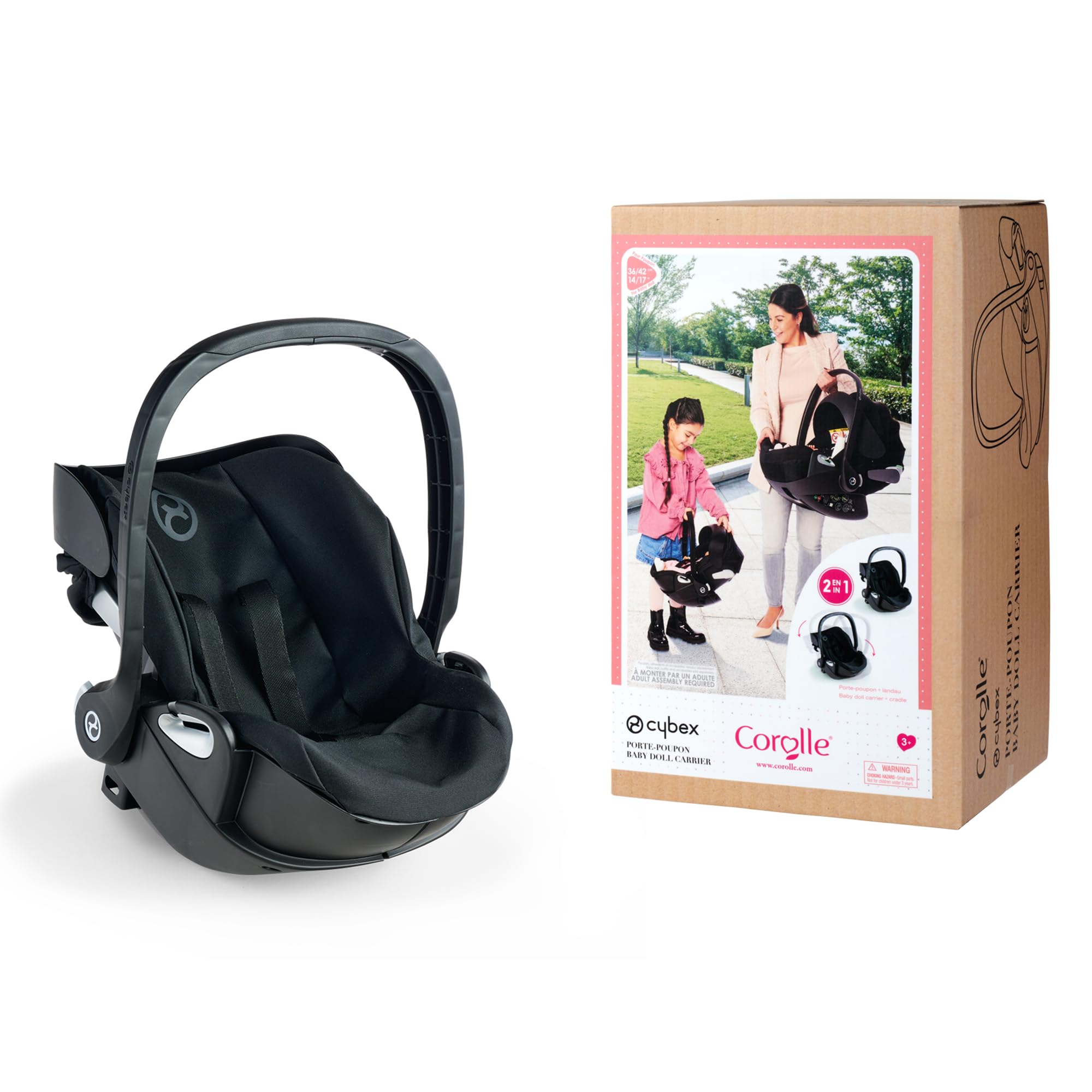 corolle-mon-grand-porte-poupon-cybex-2-en-1-noir-36-42-cm image 7