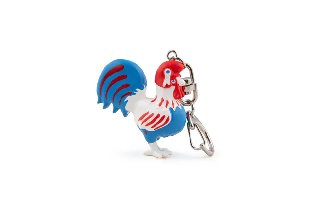 papo-mini-papo-mascotte-porte-cl-coq-gaulois-france image 1