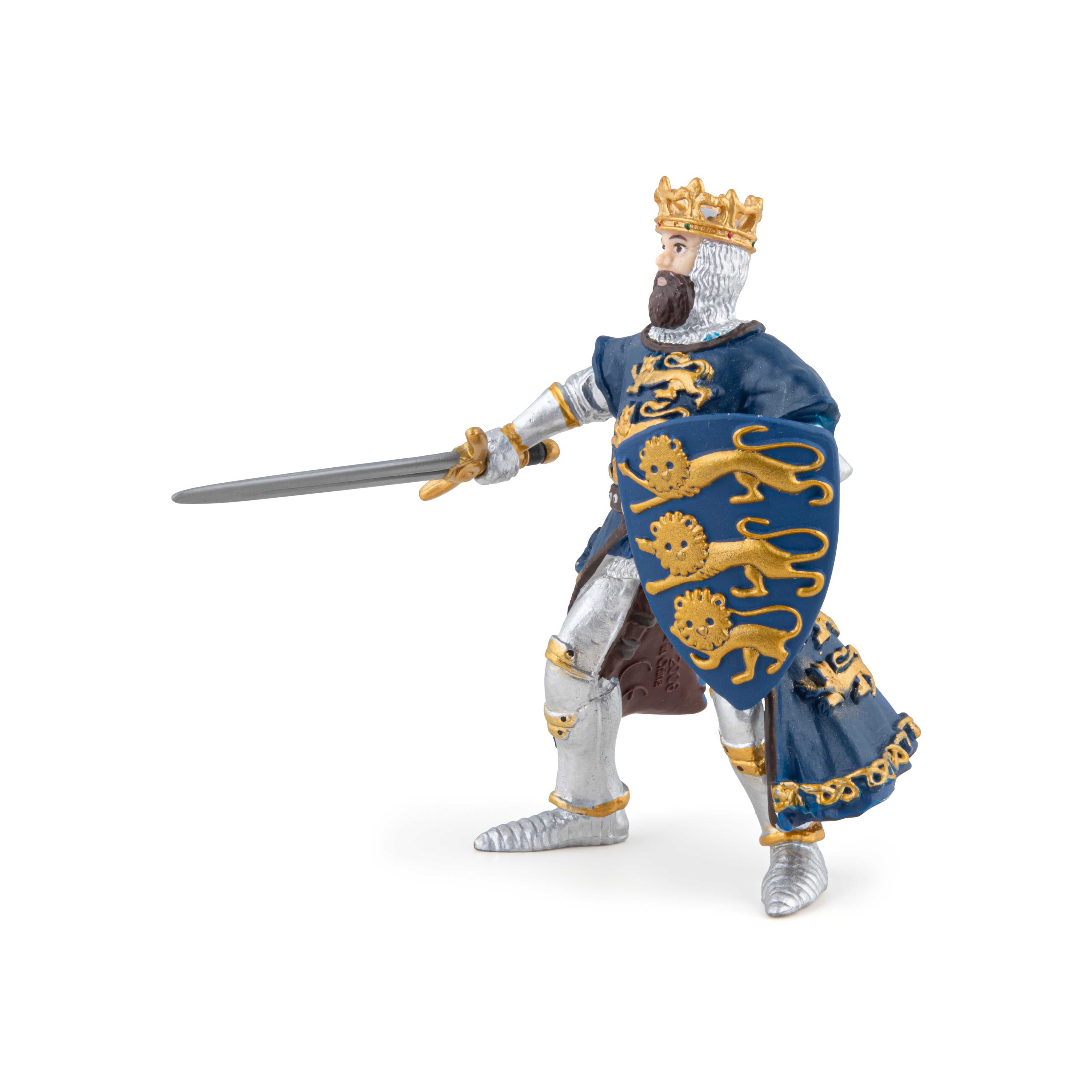 papo-medieval-roi-richard-bleu-figurine-couronne-p-e image 2