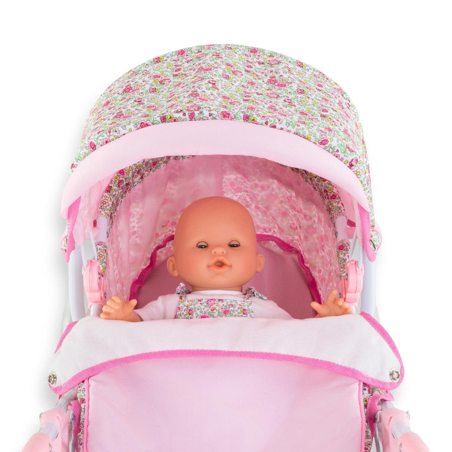 corolle-mon-grand-poupon-landau-fleuri-landau-36-52-cm-pliable image 6