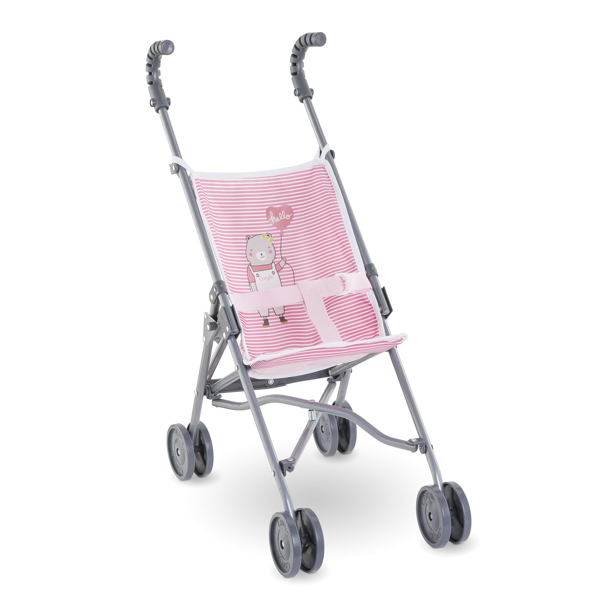corolle-mon-grand-poupon-poussette-canne-rose-36-42cm image 1