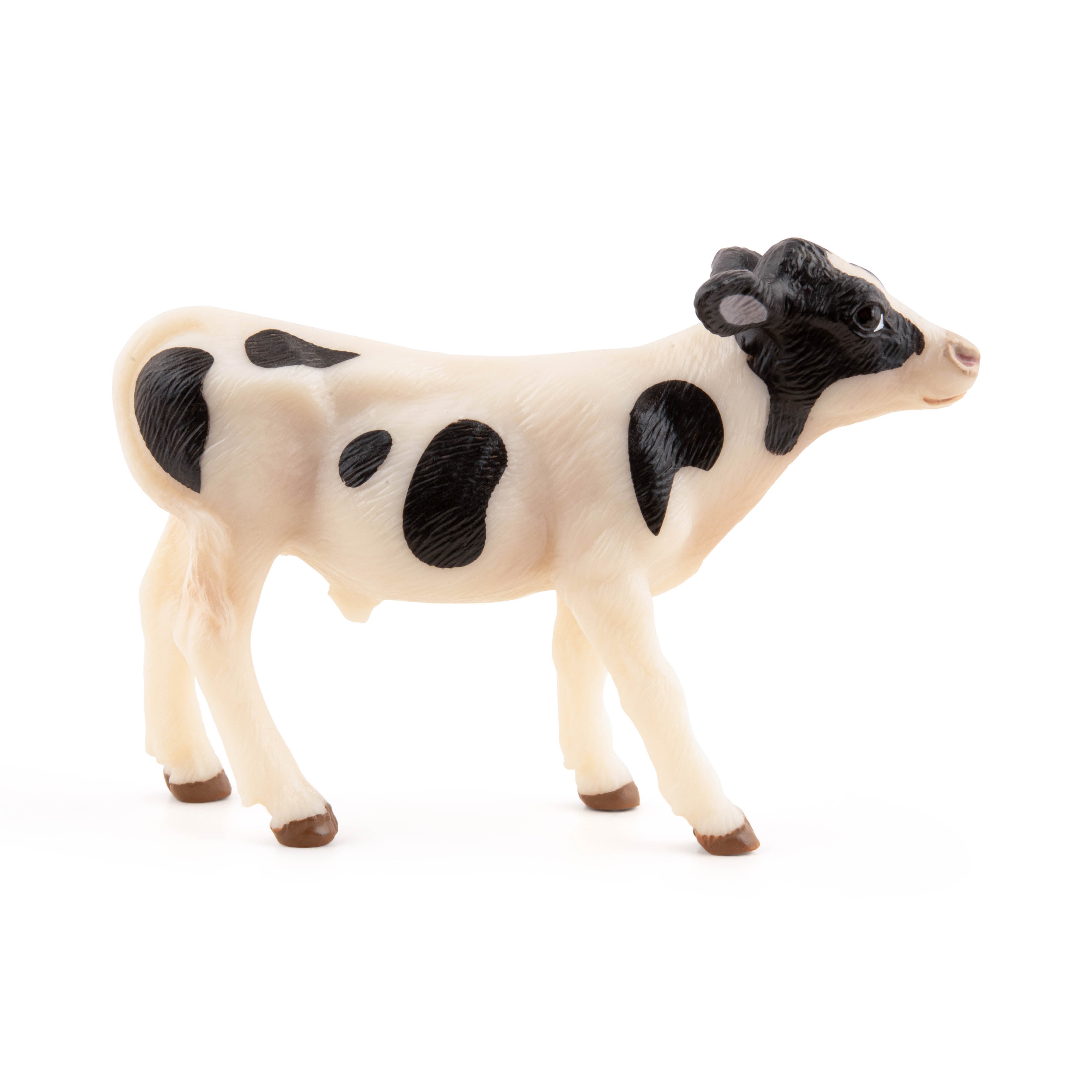 papo-farm-figurine-veau-noir-et-blanc-ferme image 2