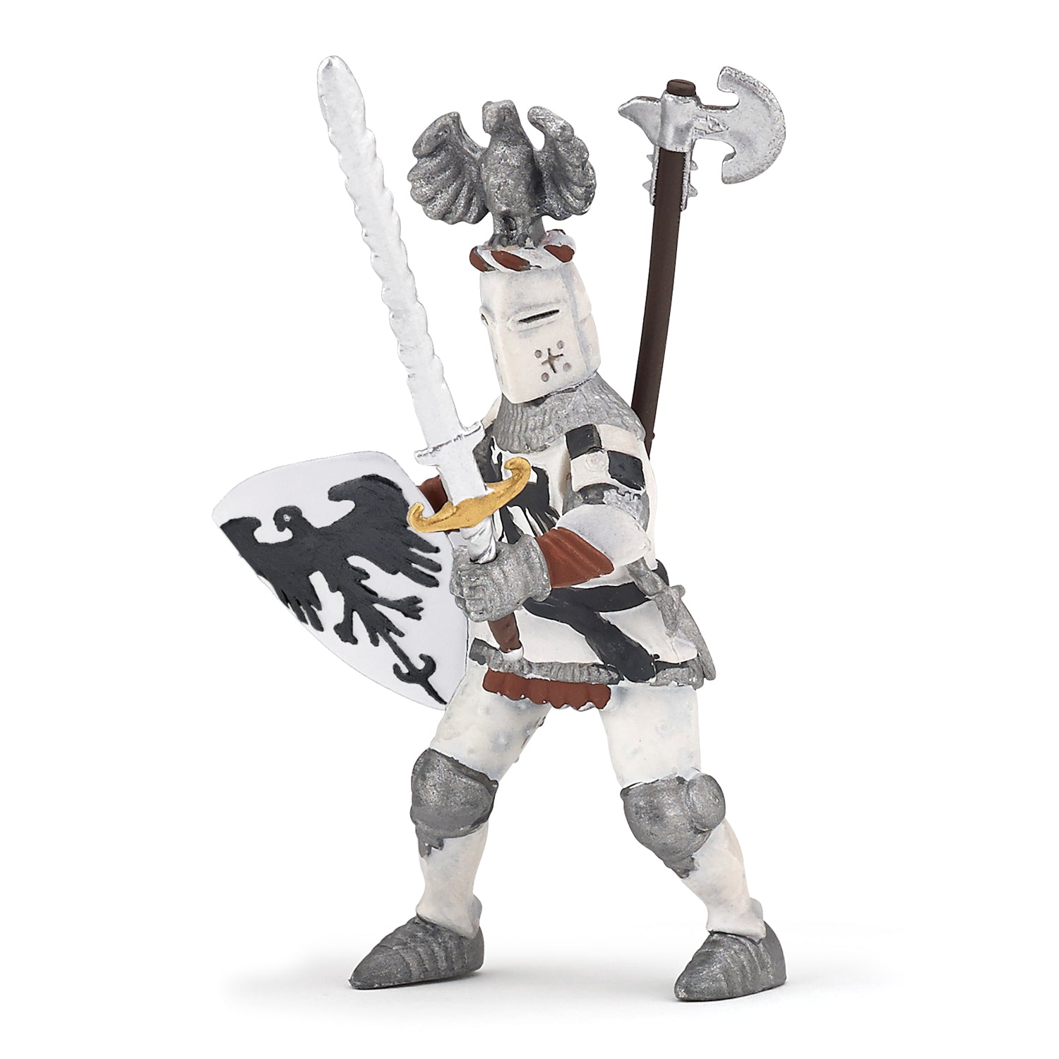 papo-medieval-figurine-chevalier-blanc-au-cimier image 1