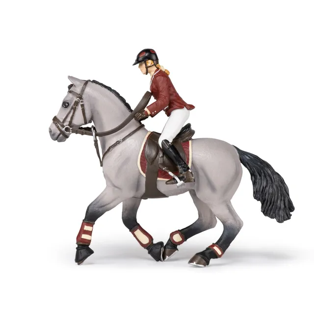 papo-horses-figurine-cheval-de-concours-et-cavali-re image 1