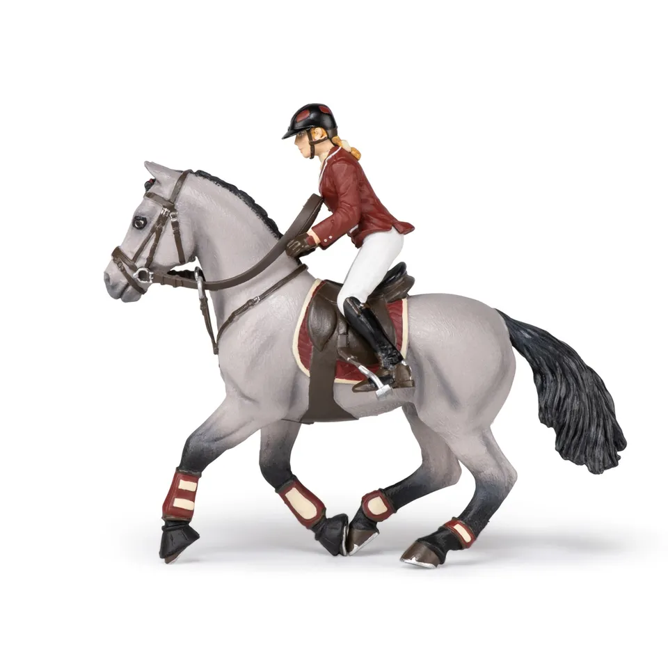 papo-horses-figurine-cheval-de-concours-et-cavali-re image 1