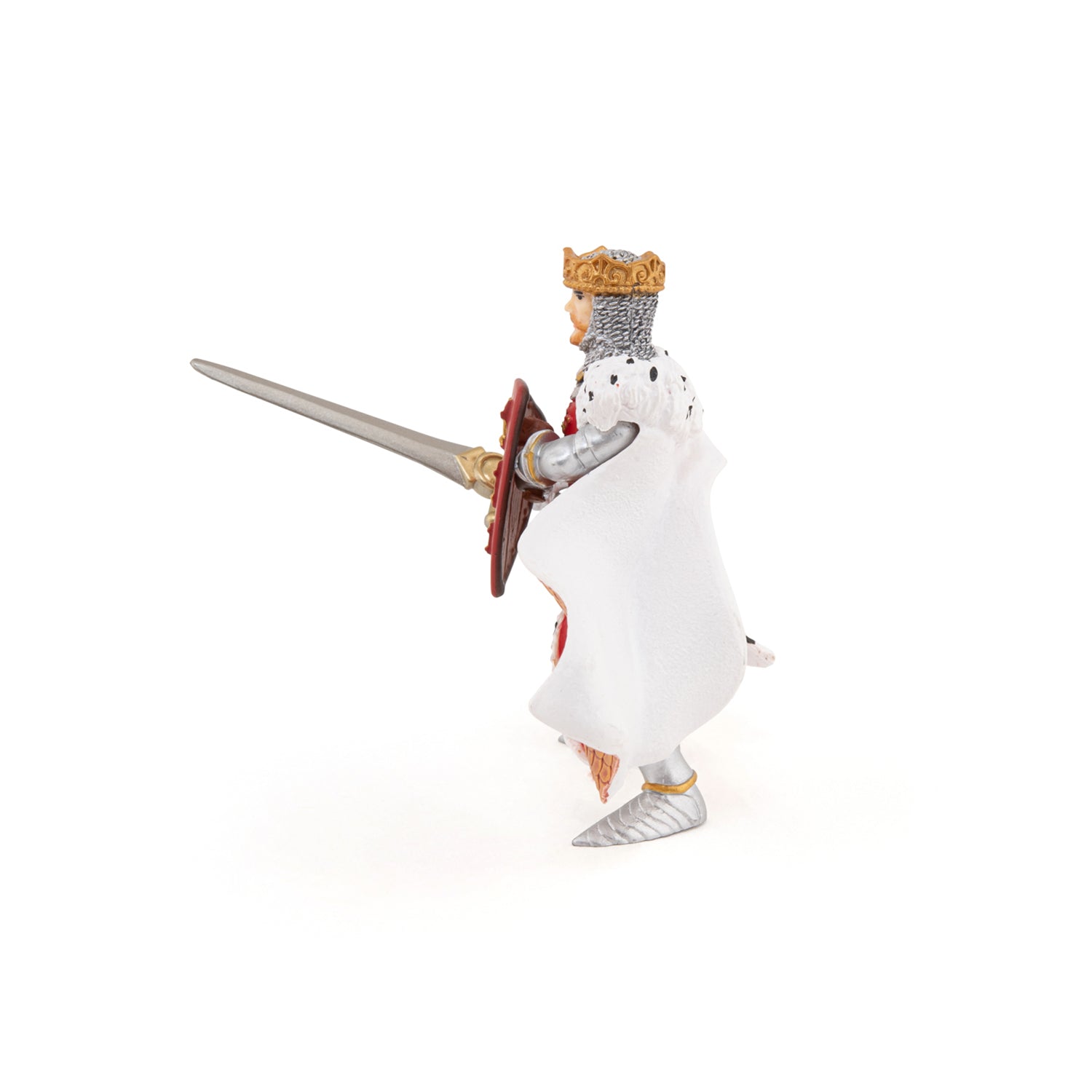 papo-medieval-figurine-roi-arthur-rouge-excalibur image 4