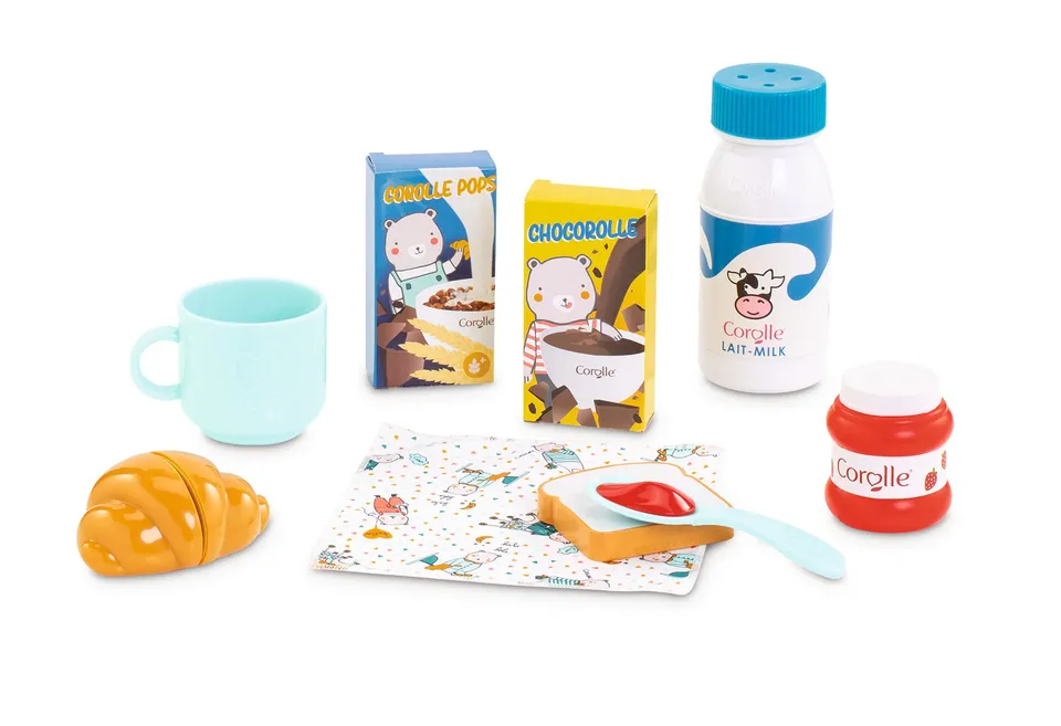 corolle-mon-grand-poupon-coffret-petit-d-jeuner-9-accessoires-36cm image 1
