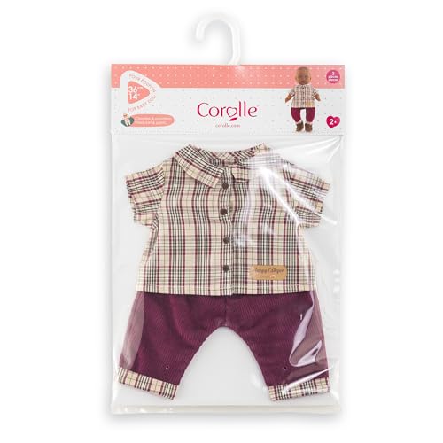 corolle-mon-grand-poupon-chemise-carreaux-pantalon-poupon-36cm image 5