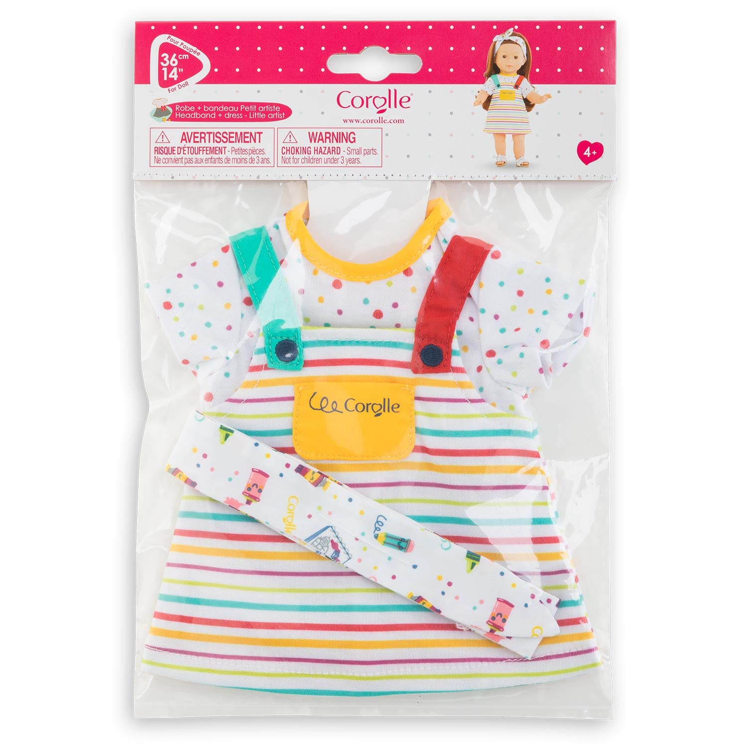 corolle-ma-corolle-robe-petit-artiste-robe-poup-e-36-cm-bandeau image 2