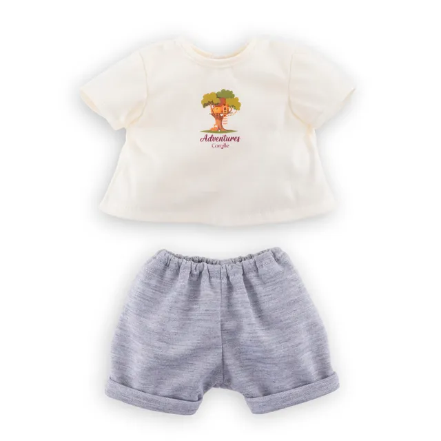 corolle-mon-grand-poupon-t-shirt-short-petit-explorateur-36-cm image 1