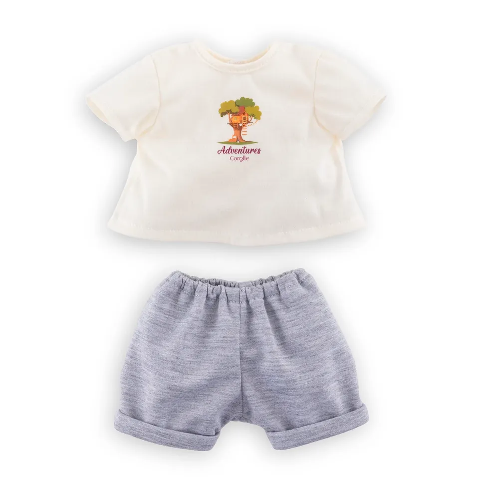 corolle-mon-grand-poupon-t-shirt-short-petit-explorateur-36-cm image 1