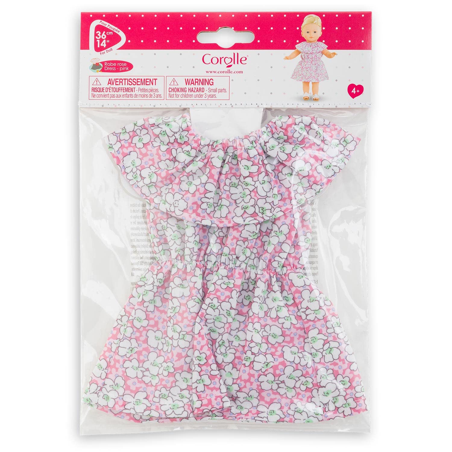corolle-ma-corolle-robe-rose-fleurie-poup-e-36-cm image 2