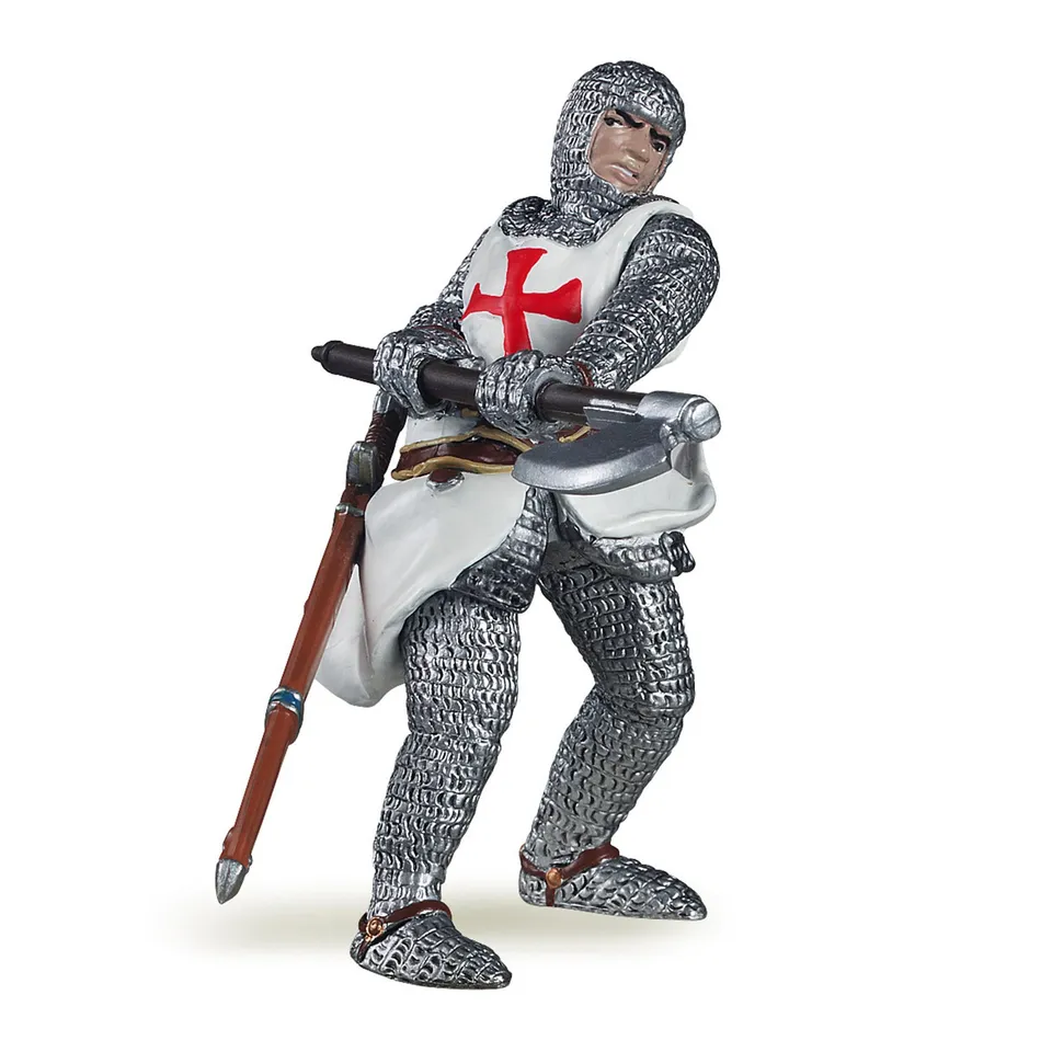 papo-medieval-figurine-templier-croix-rouge image 1