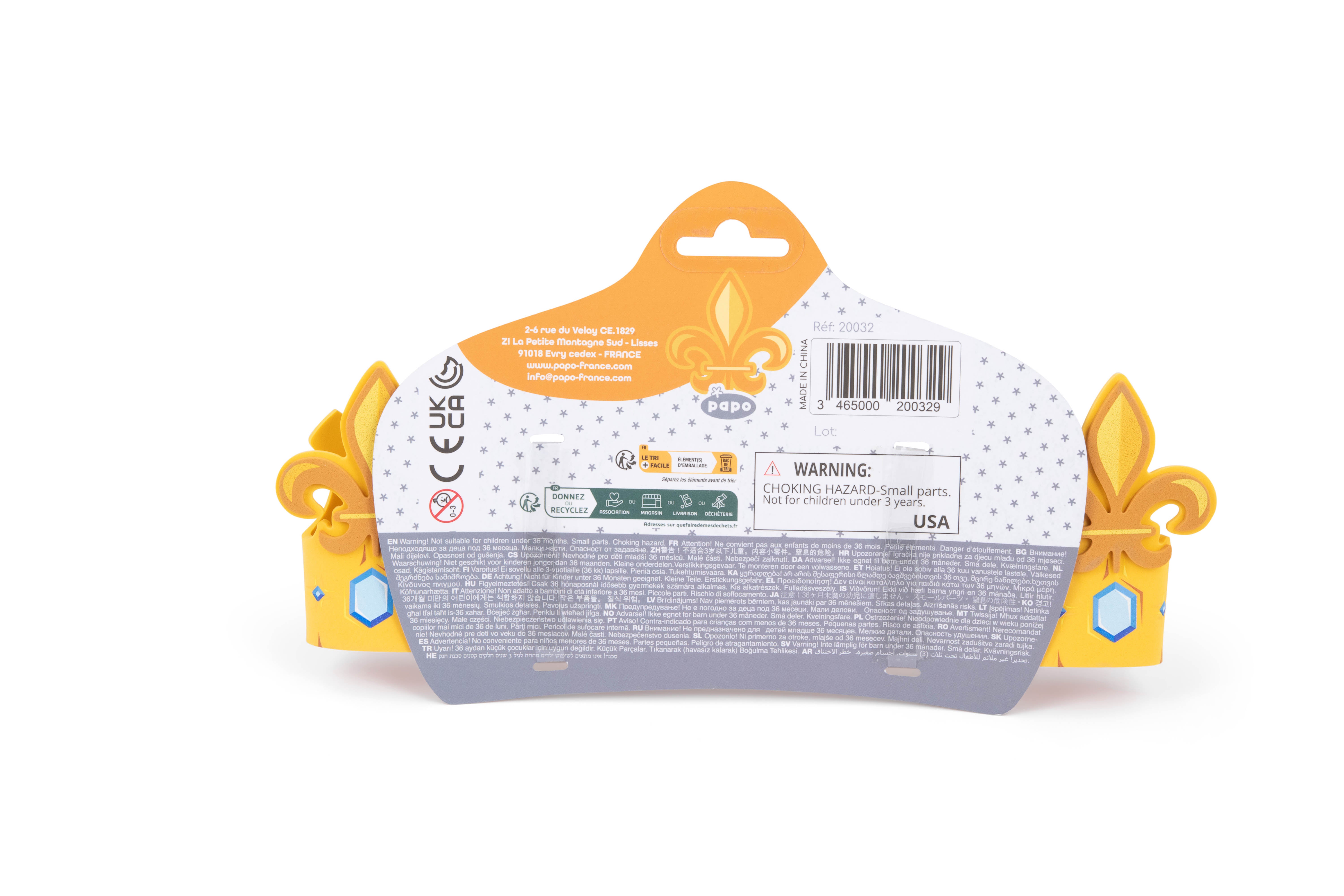 papo-panoplie-mousse-couronne-roi-d-guisement-3-8-ans image 4