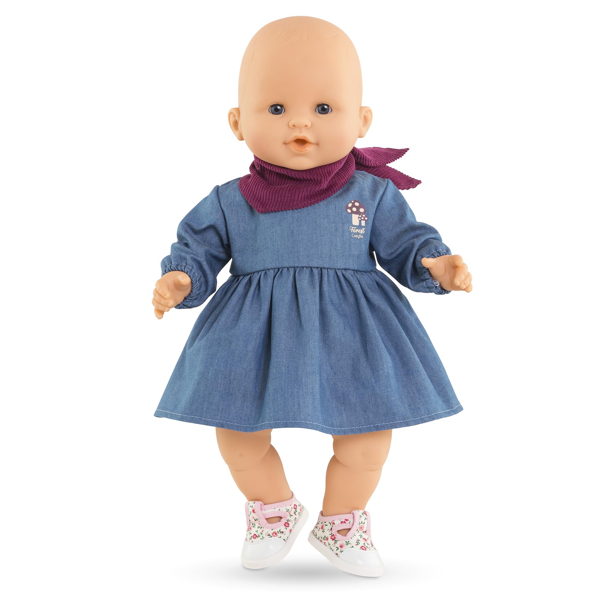 corolle-mon-grand-poupon-robe-jean-foulard-v-tement-poupon-36cm image 3