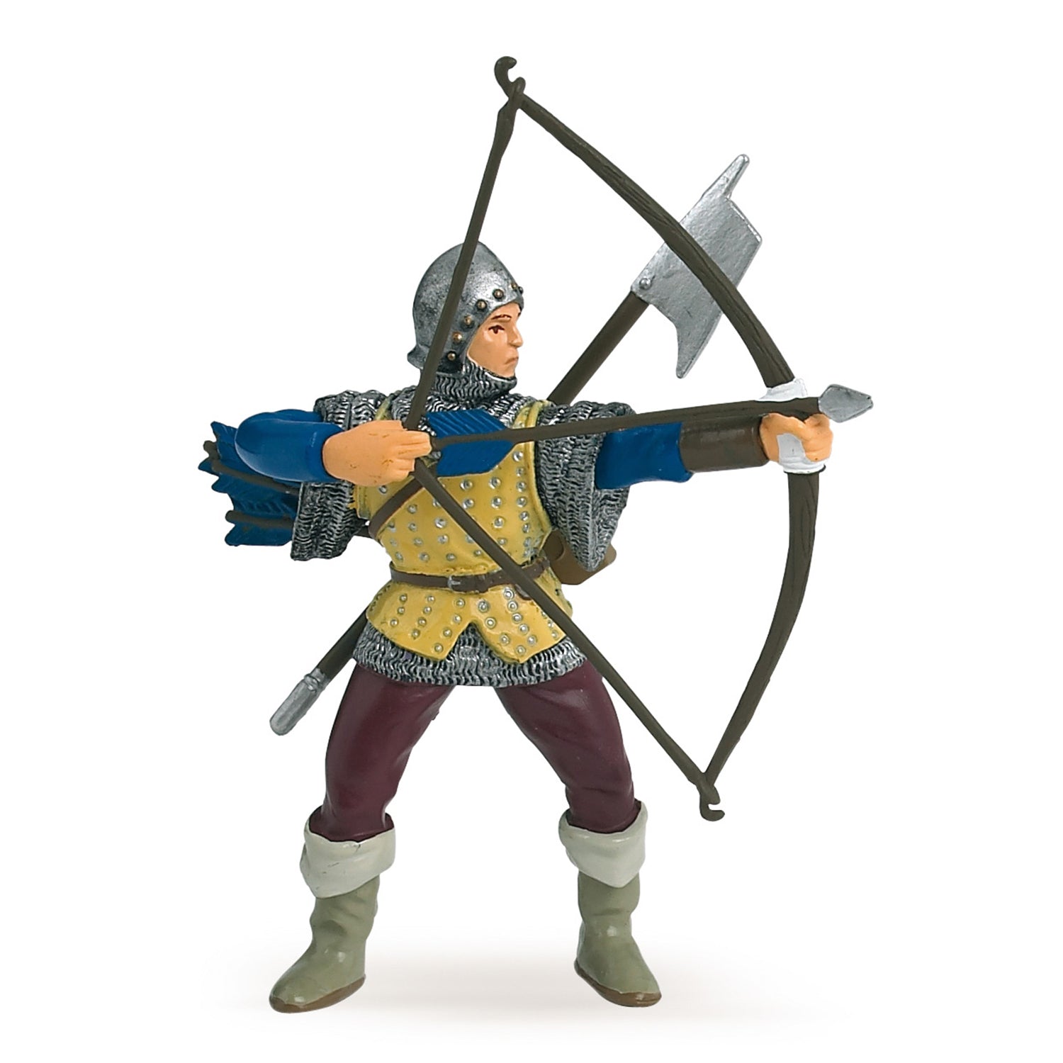 papo-medieval-figurine-archer-bleu-soldat image 1