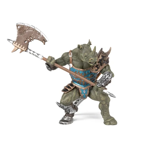 papo-fantasy-mutant-rhinoc-ros-figurine-guerrier-armure image 1